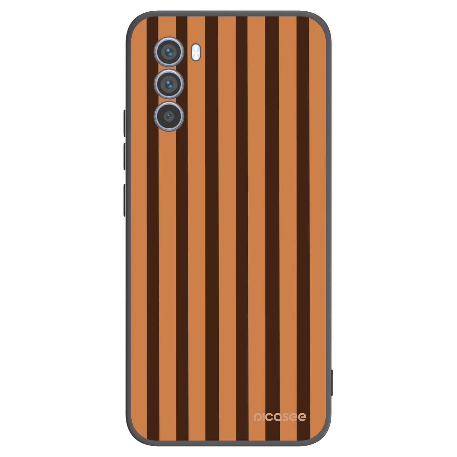 Picasee Motorola Moto G62 Hülle - Schwarzes Silikon - Caramel lines