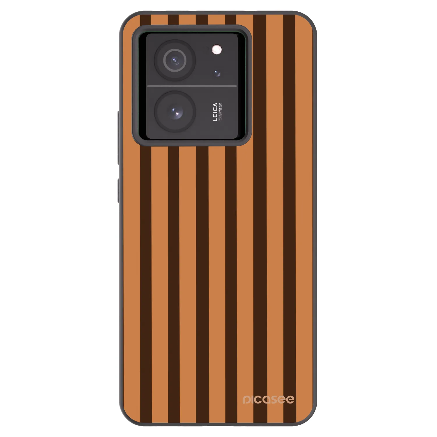Picasee Xiaomi 13T Hülle - Schwarzes Silikon - Caramel lines
