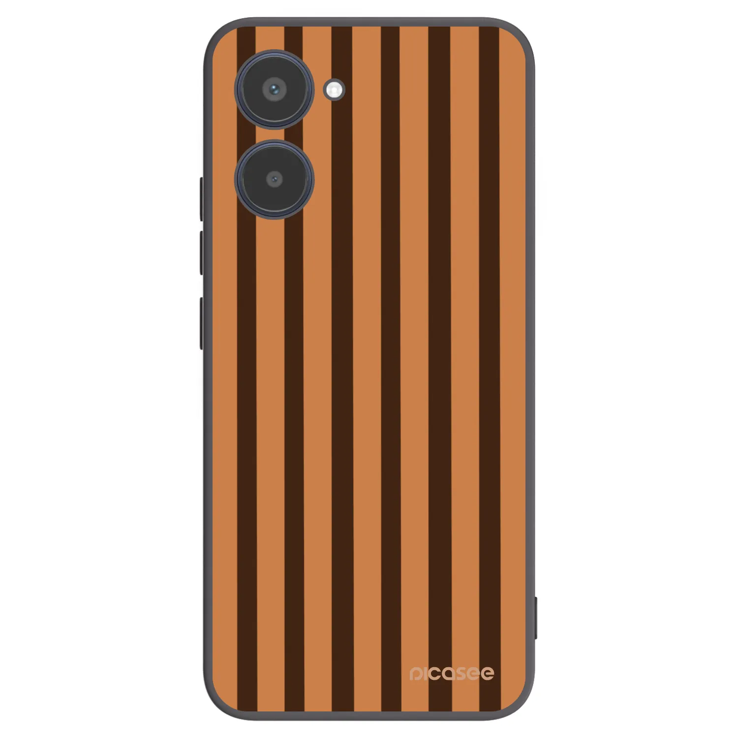 Picasee Realme 10 4G Hülle - Schwarzes Silikon - Caramel lines