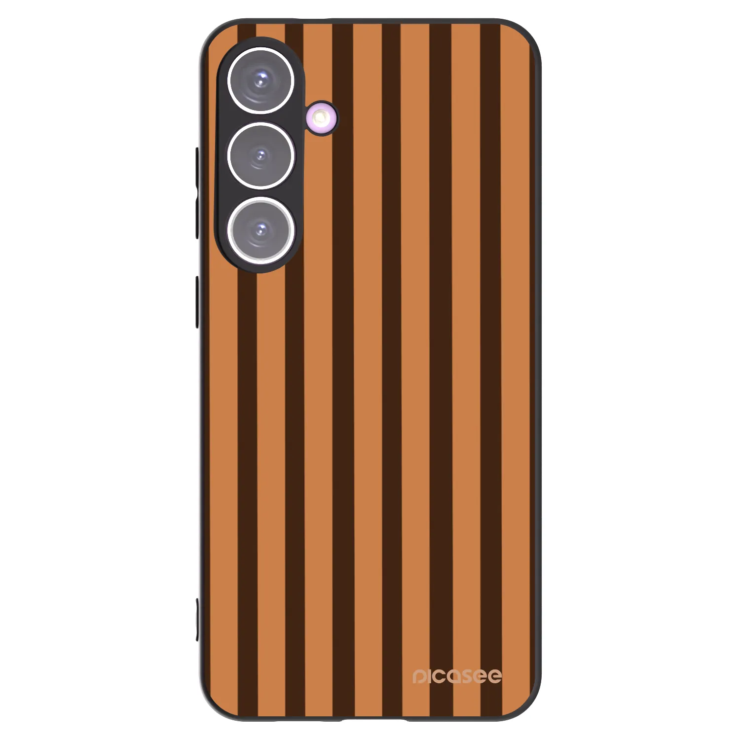 Picasee Samsung Galaxy S24+ S926B 5G Hülle - Schwarzes Silikon - Caramel lines