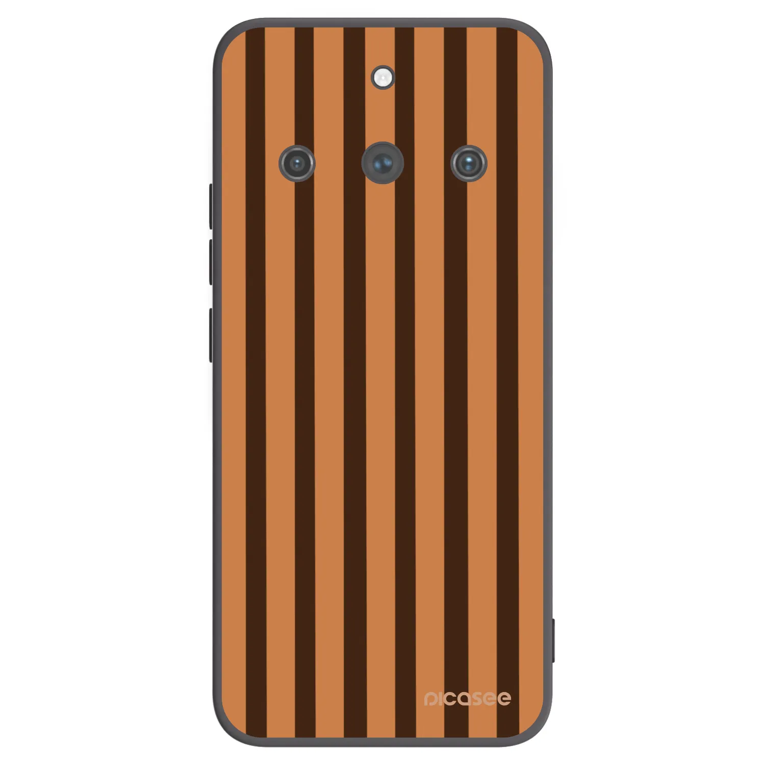 Picasee Realme 11 Pro+ Hülle - Schwarzes Silikon - Caramel lines