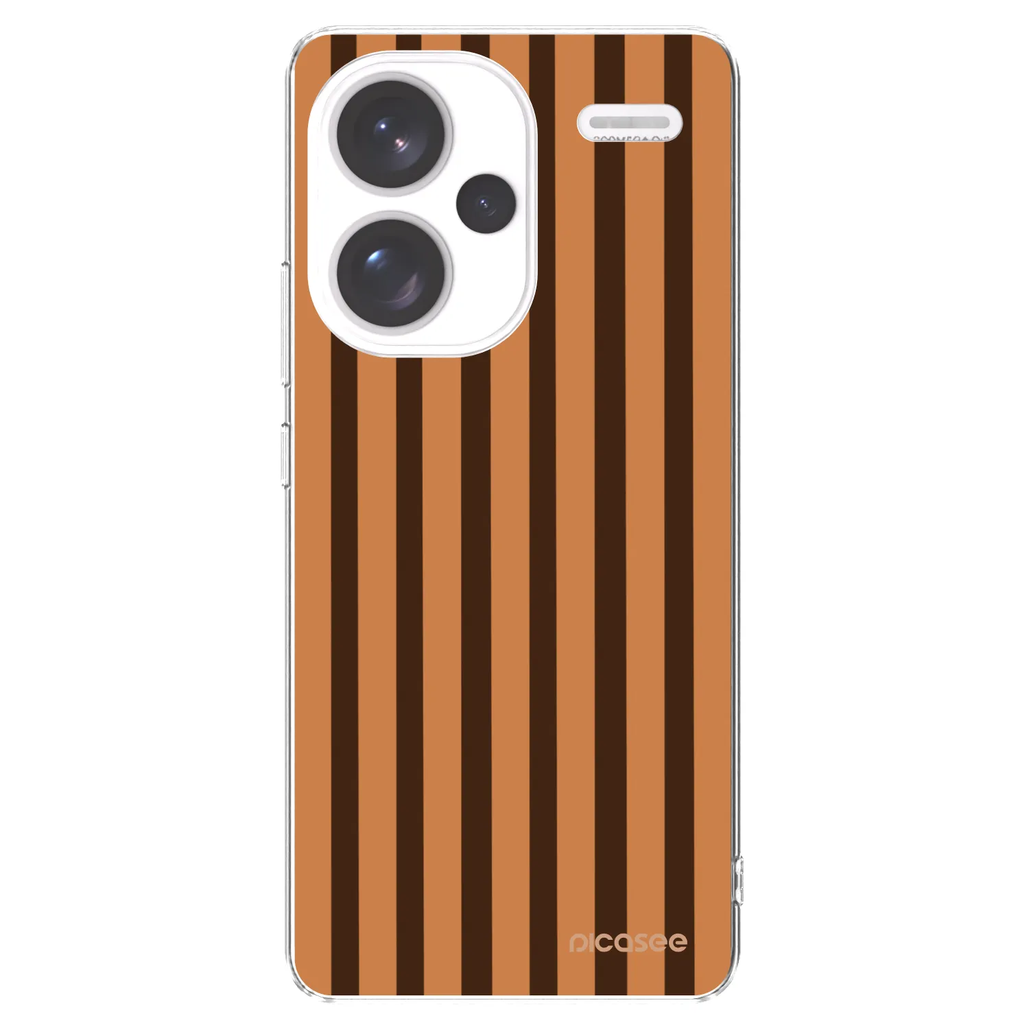 Picasee Xiaomi Redmi Note 13 Pro+ 5G Hülle - Transparentes Silikon - Caramel lines
