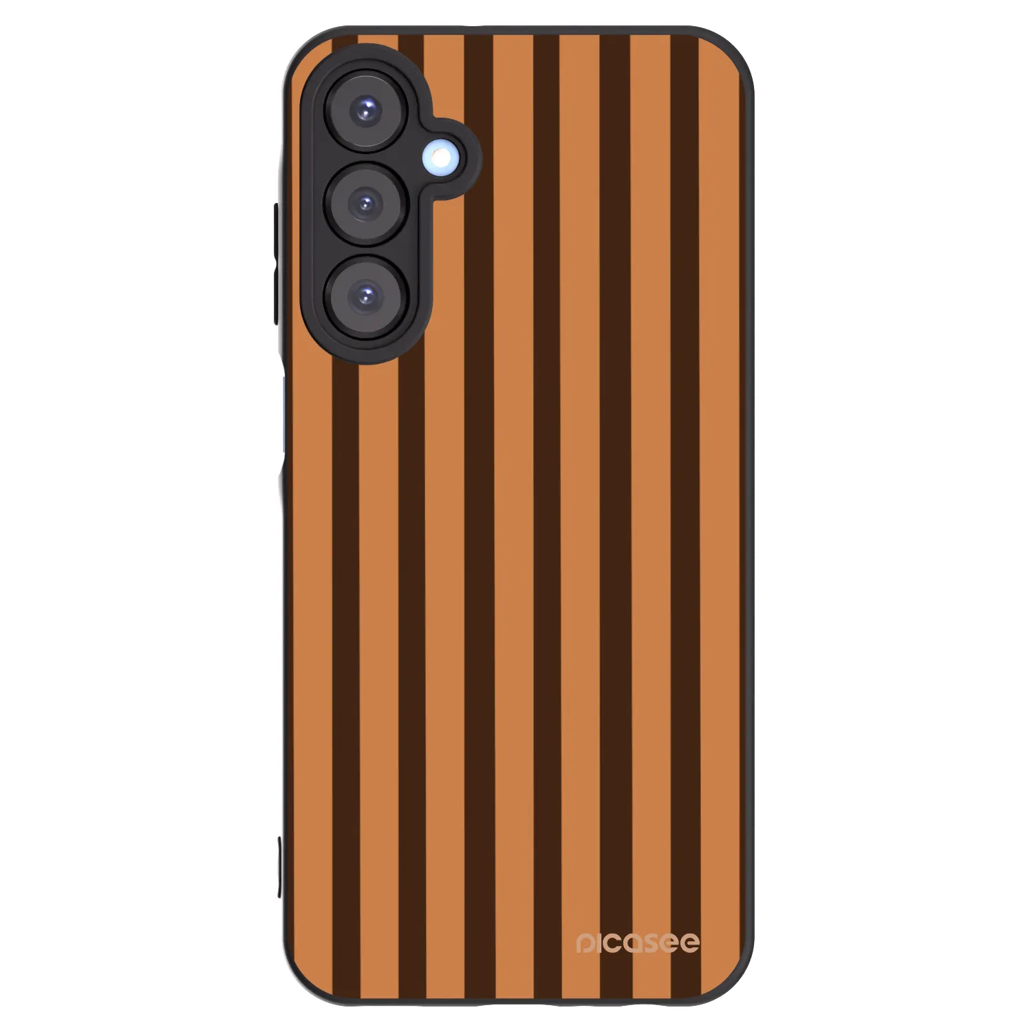 Picasee Samsung Galaxy A25 A256B 5G Hülle - Schwarzes Silikon - Caramel lines
