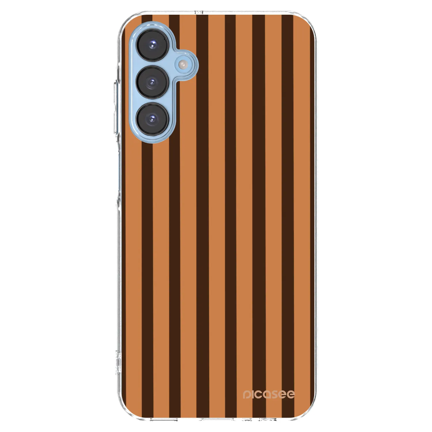 Picasee Samsung Galaxy A15 A156B 5G Hülle - Transparentes Silikon - Caramel lines