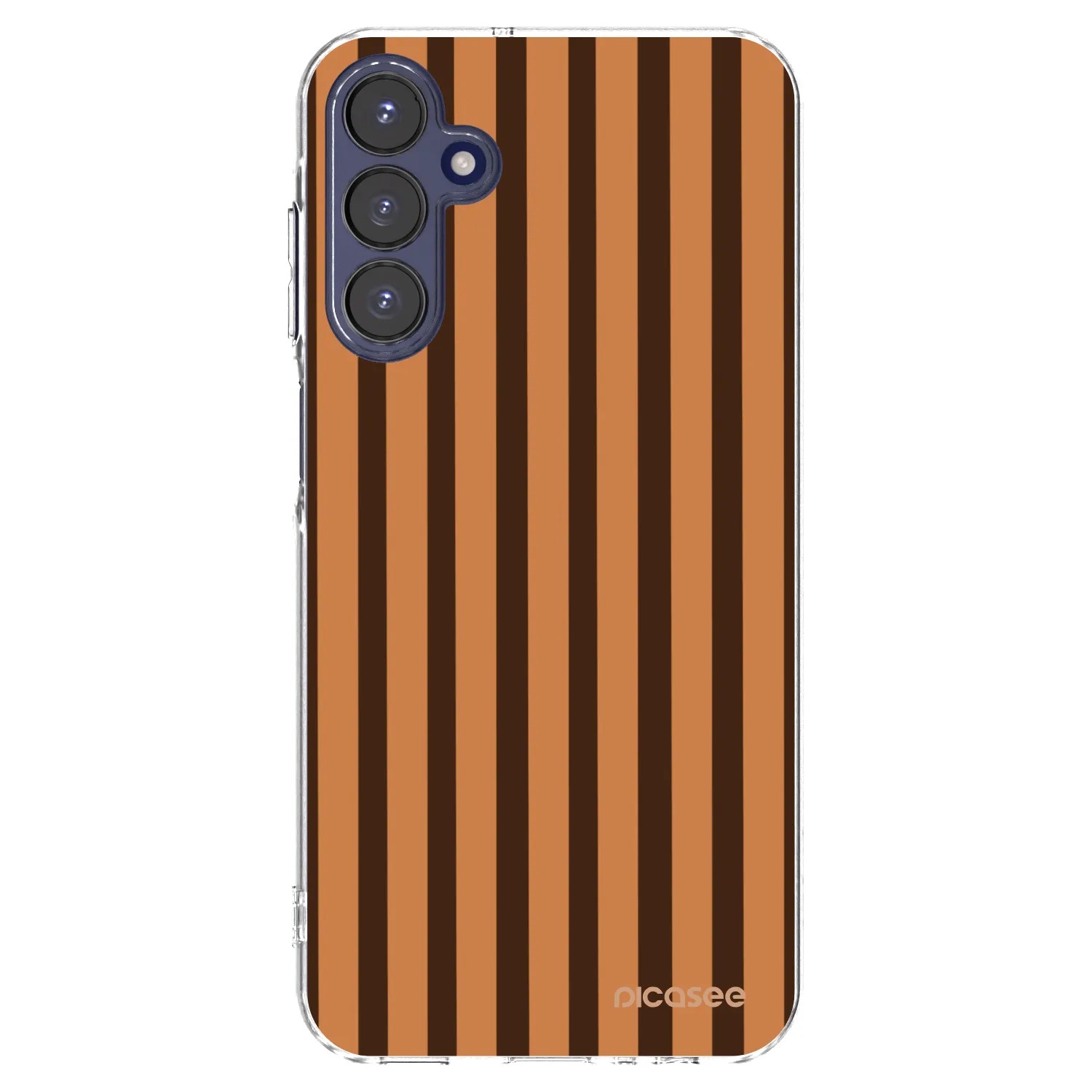 Picasee Samsung Galaxy A15 A155F 4G Hülle - Transparentes Silikon - Caramel lines