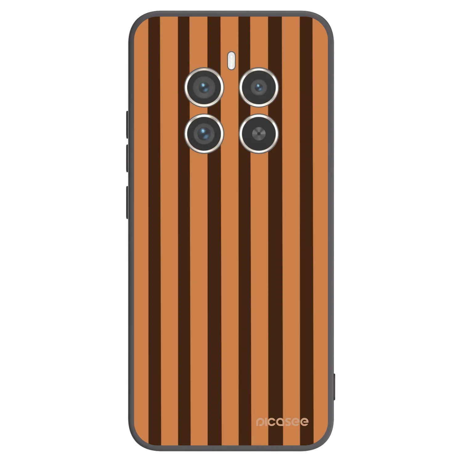 Picasee Realme 12 Pro 5G Hülle - Schwarzes Silikon - Caramel lines