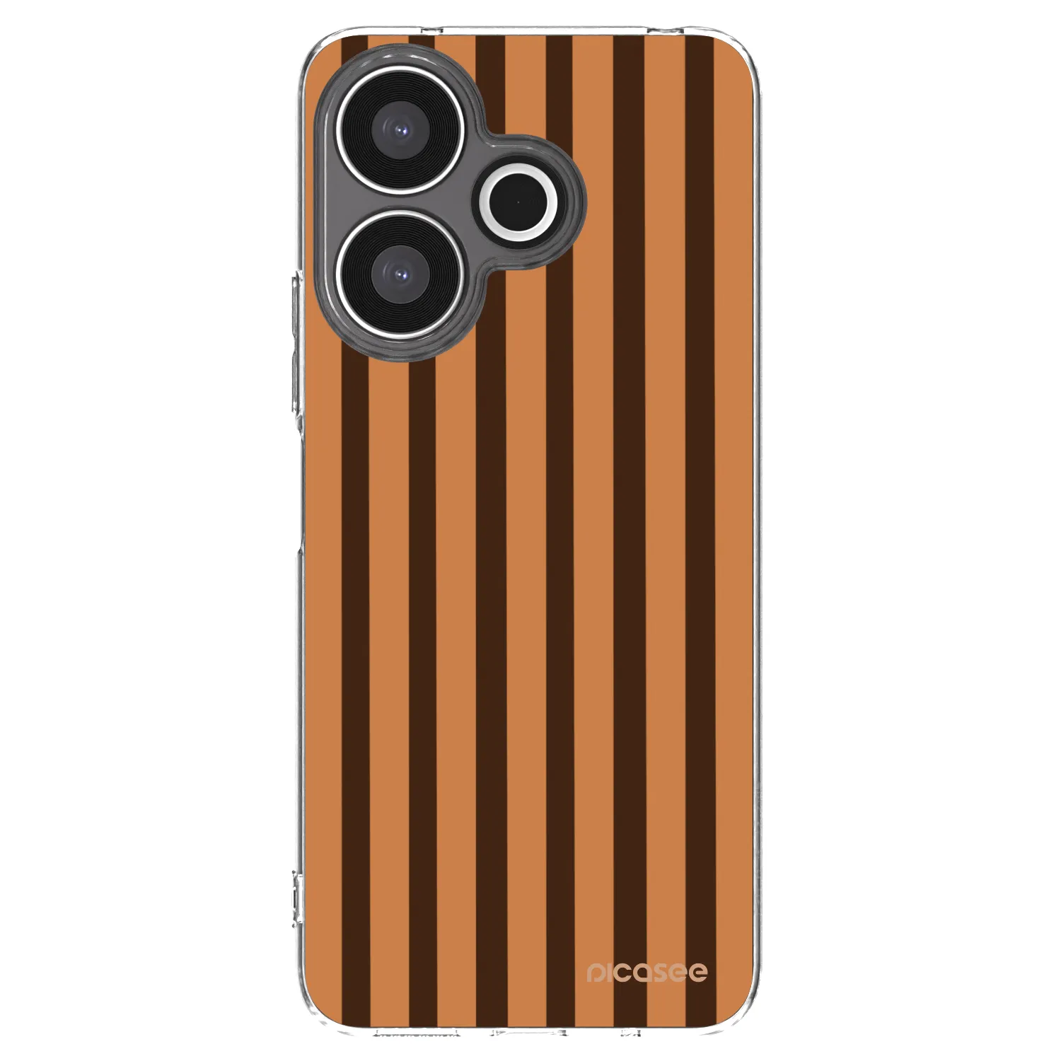 Picasee Xiaomi Redmi 13 4G Hülle - Transparentes Silikon - Caramel lines