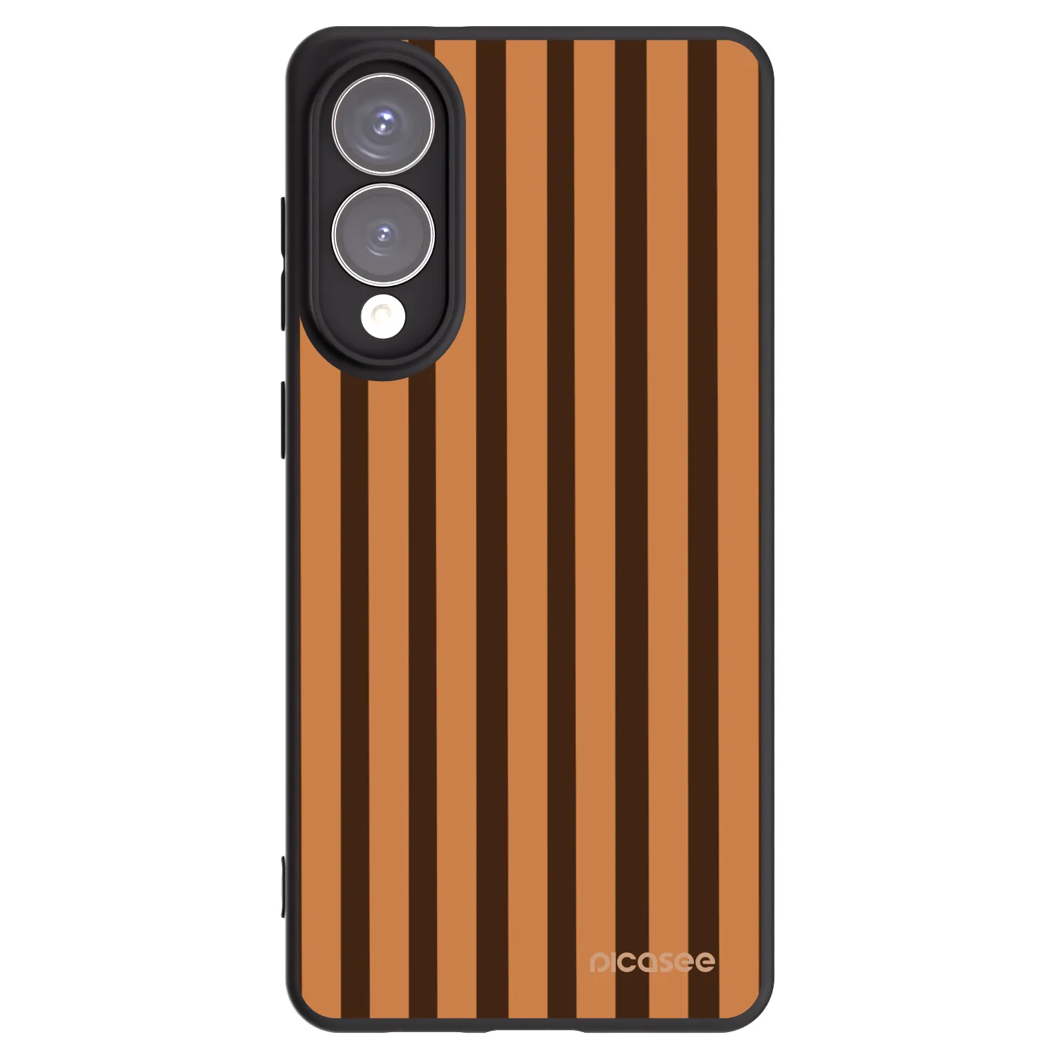 Picasee Samsung Galaxy S25 Edge 5G Hülle - Schwarzes Silikon - Caramel lines