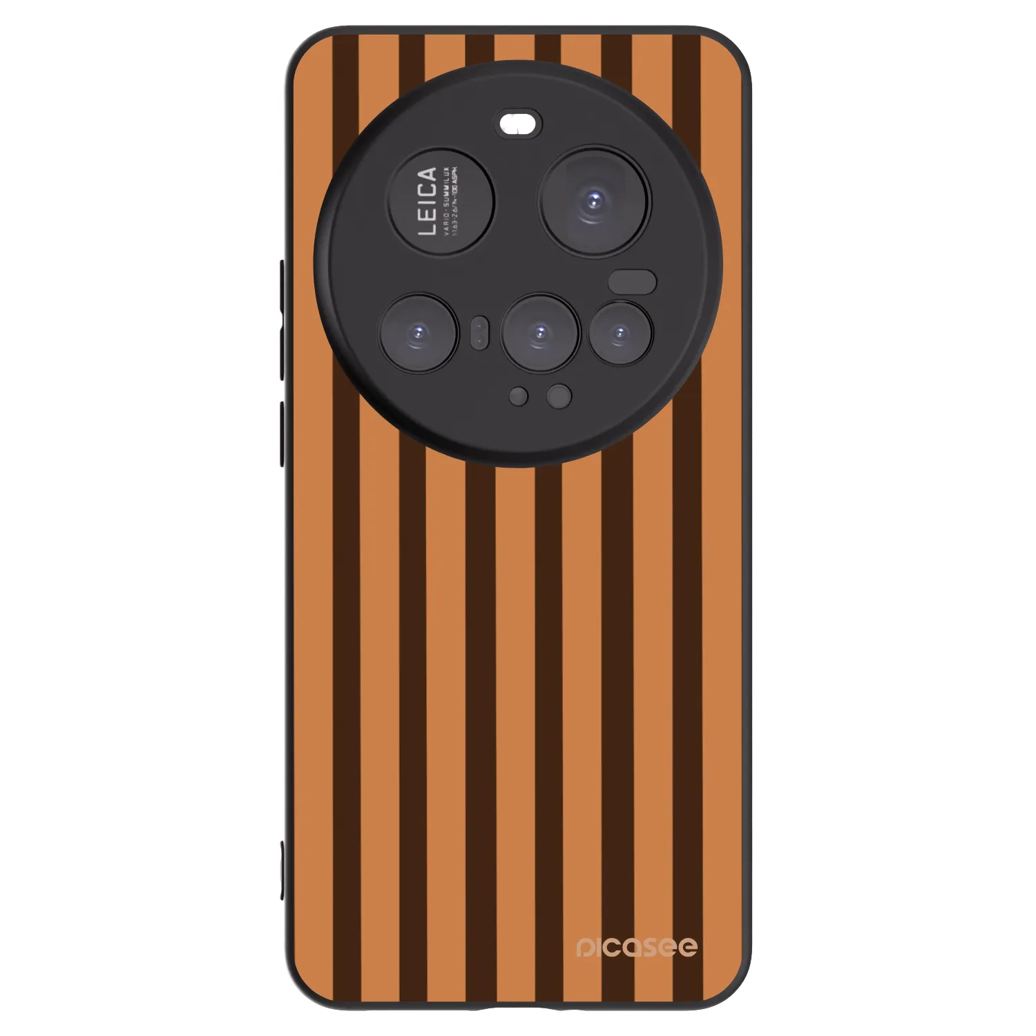 Picasee Xiaomi 15 Ultra Hülle - Schwarzes Silikon - Caramel lines