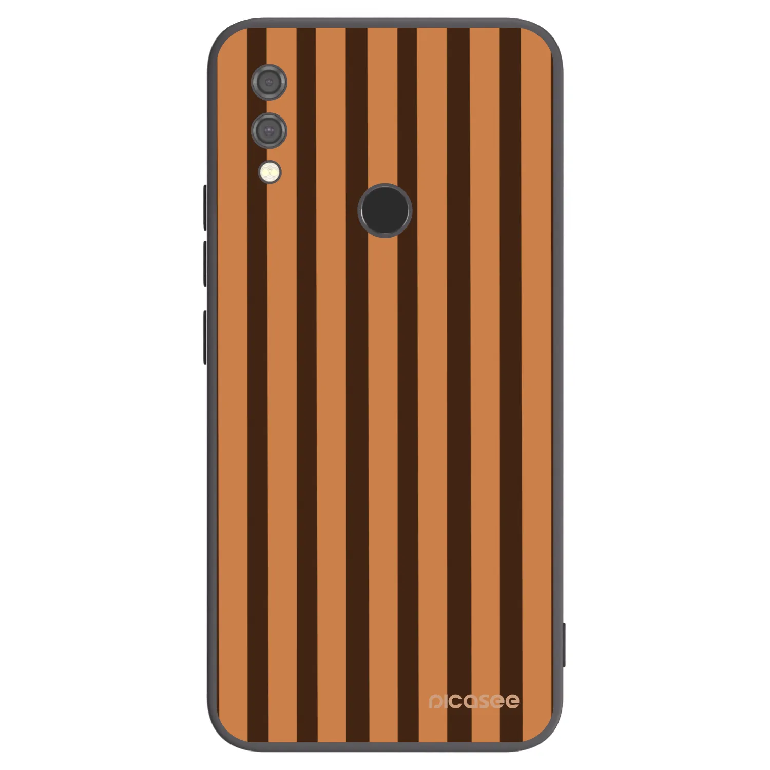 Picasee Xiaomi Redmi Note 7 Hülle - Schwarzes Silikon - Caramel lines