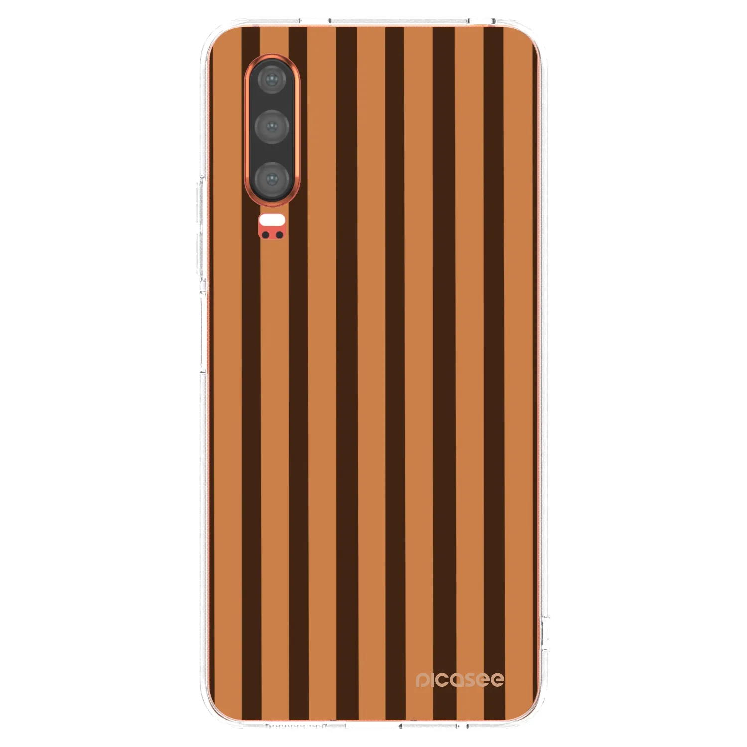 Picasee Huawei P30 Hülle - Transparentes Silikon - Caramel lines