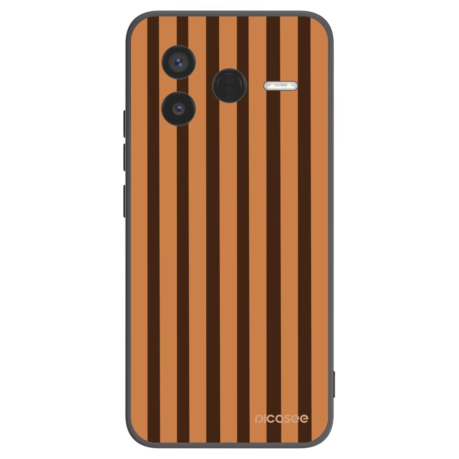 Picasee Xiaomi Poco F7 Pro 5G Hülle - Schwarzes Silikon - Caramel lines