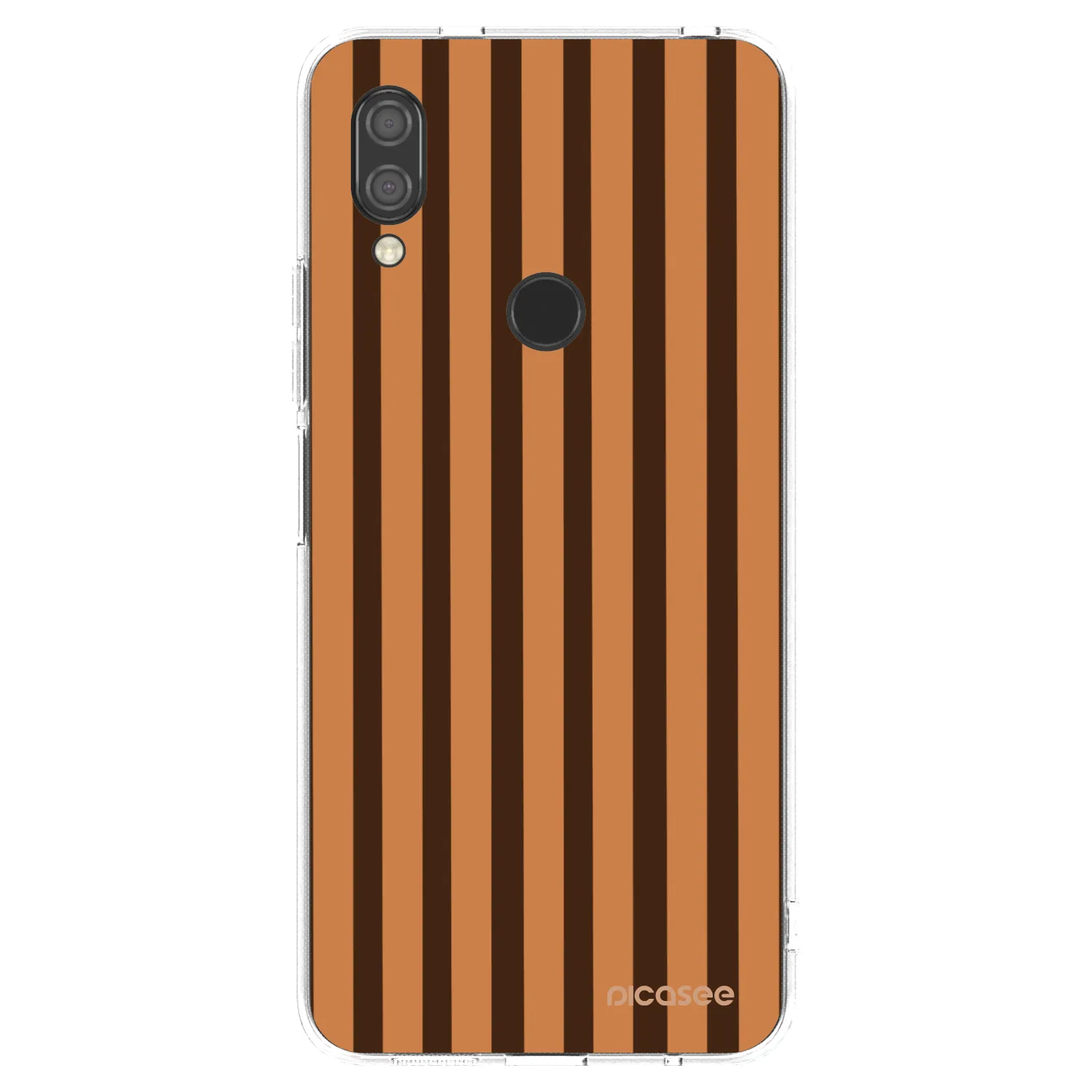 Picasee Xiaomi Redmi 7 Hülle - Transparentes Silikon - Caramel lines
