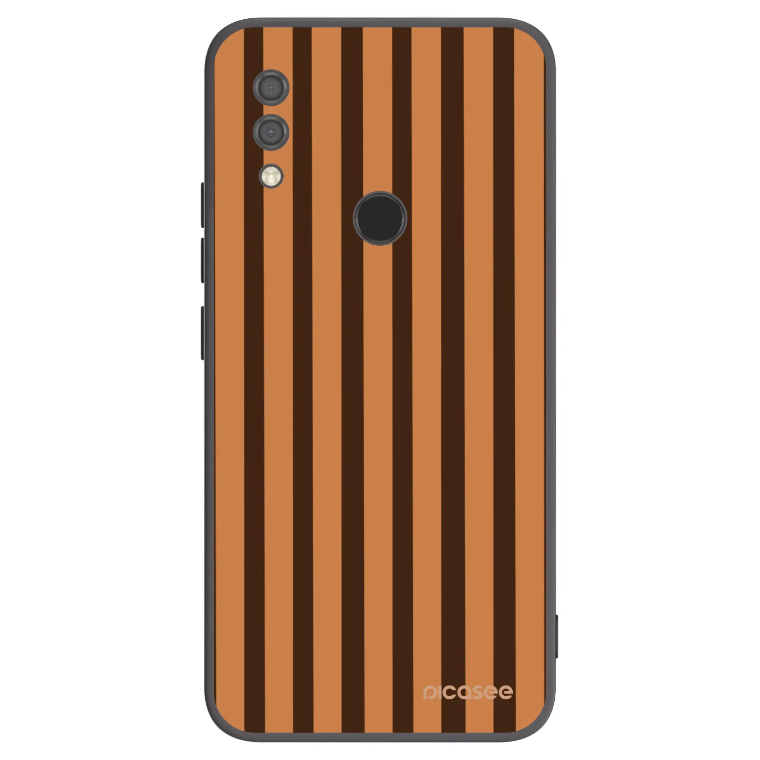 Picasee Xiaomi Redmi 7 Hülle - Schwarzes Silikon - Caramel lines