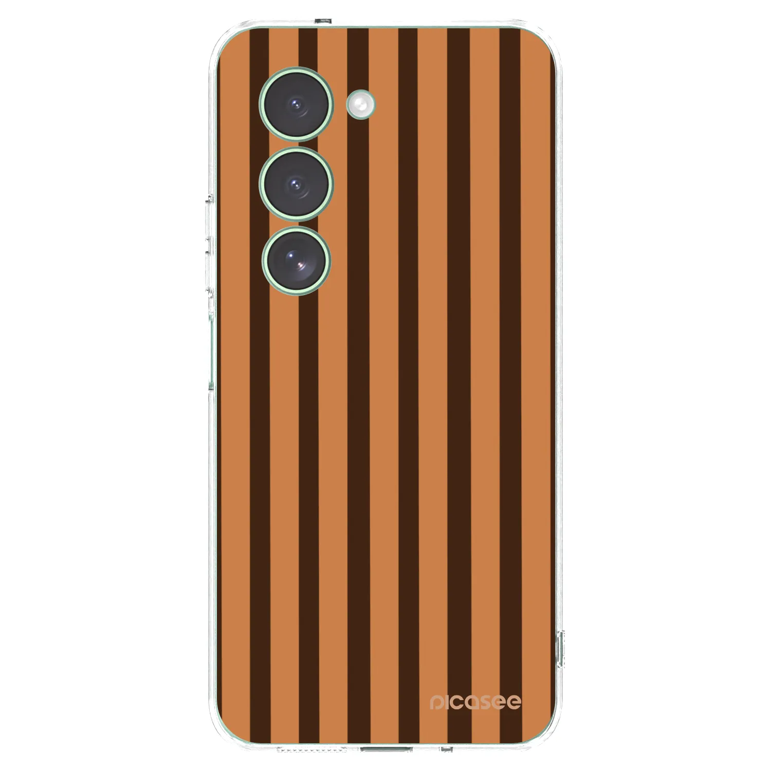 Picasee Xiaomi Redmi 15 5G Hülle - Transparentes Silikon - Caramel lines
