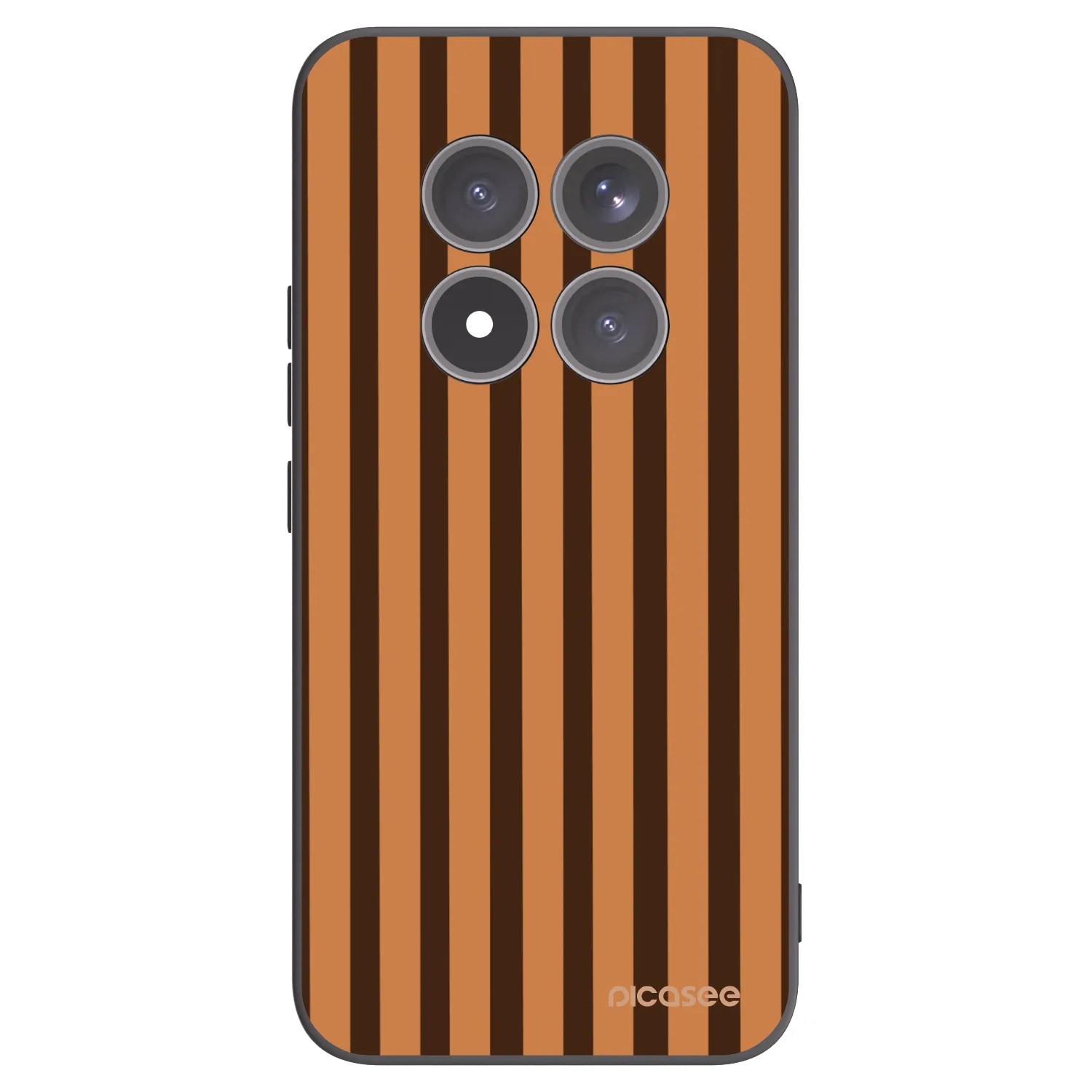Picasee Xiaomi Redmi Note 15 Pro+ Hülle - Schwarzes Silikon - Caramel lines