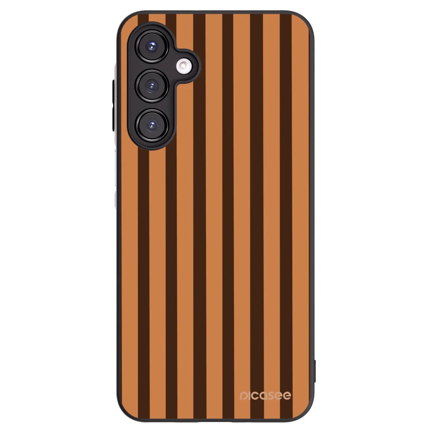 Picasee Samsung Galaxy A16 4G Hülle - Schwarzes Silikon - Caramel lines