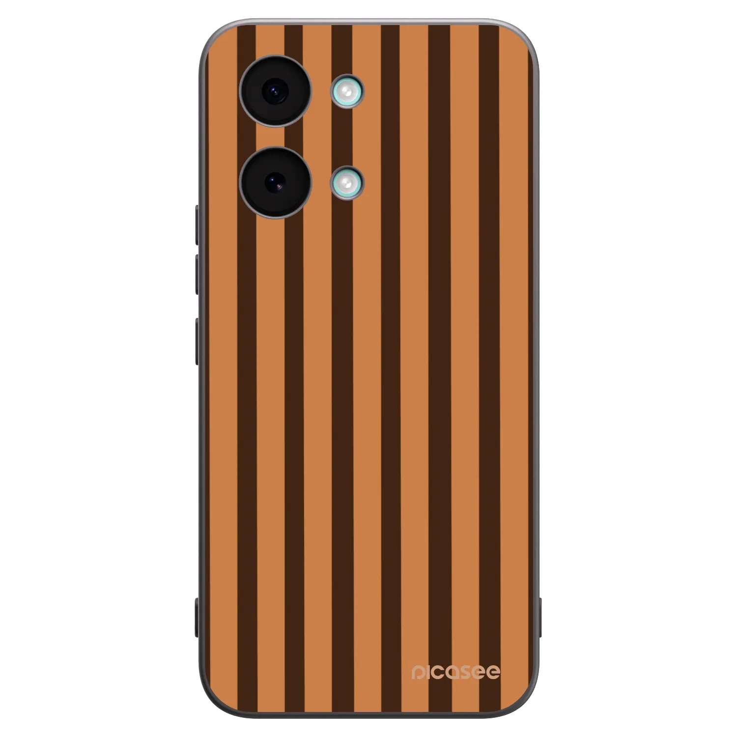 Picasee Xiaomi Poco X8 Pro Max Hülle - Schwarzes Silikon - Caramel lines