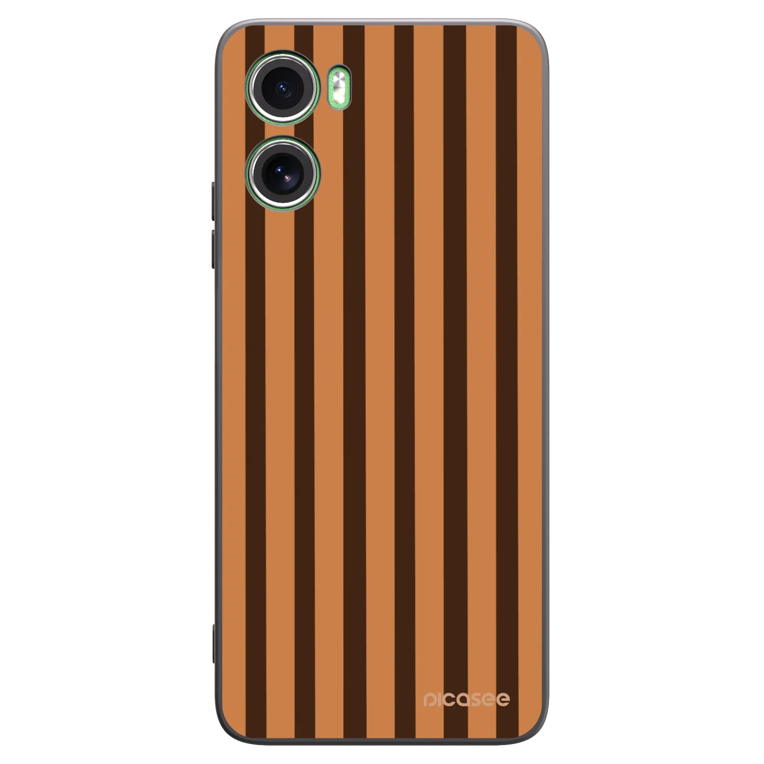 Picasee Motorola Moto G06 Hülle - Schwarzes Silikon - Caramel lines