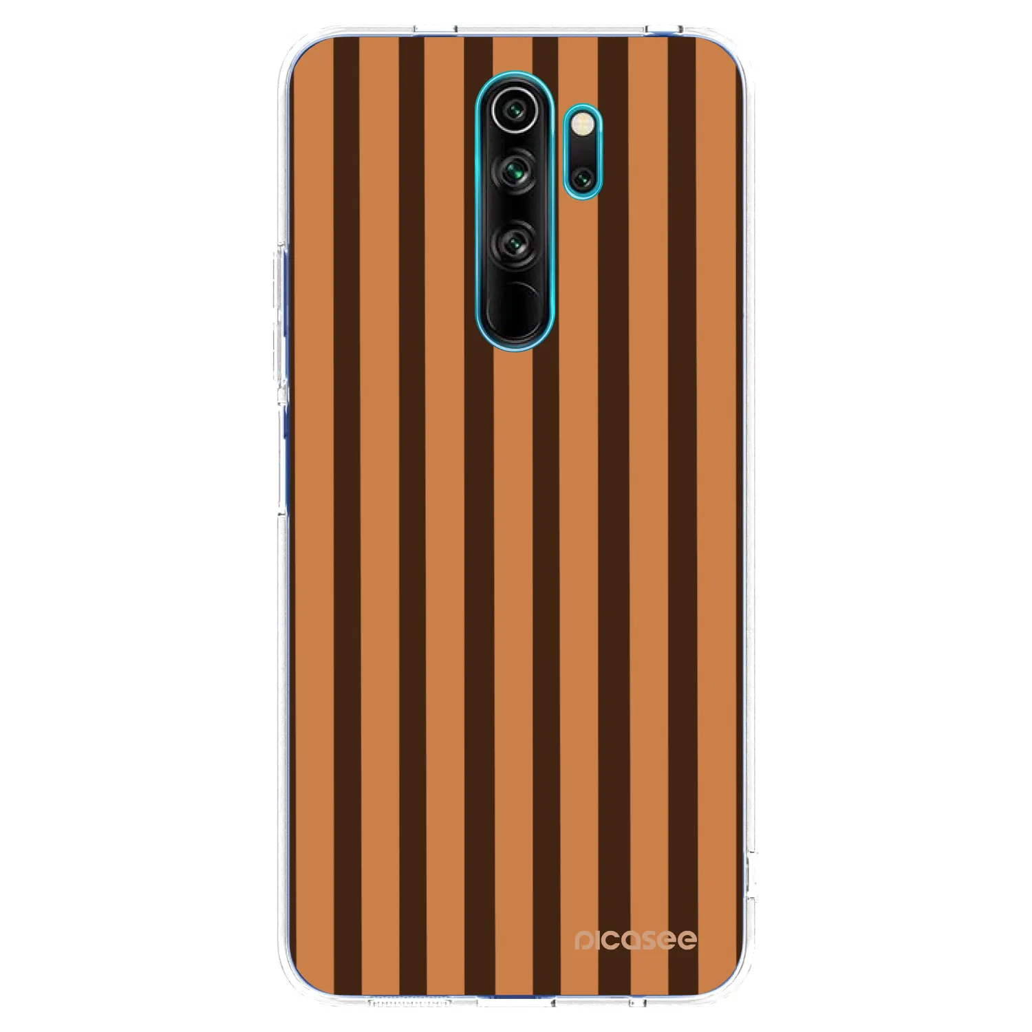 Picasee Xiaomi Redmi Note 8 Pro Hülle - Transparentes Silikon - Caramel lines
