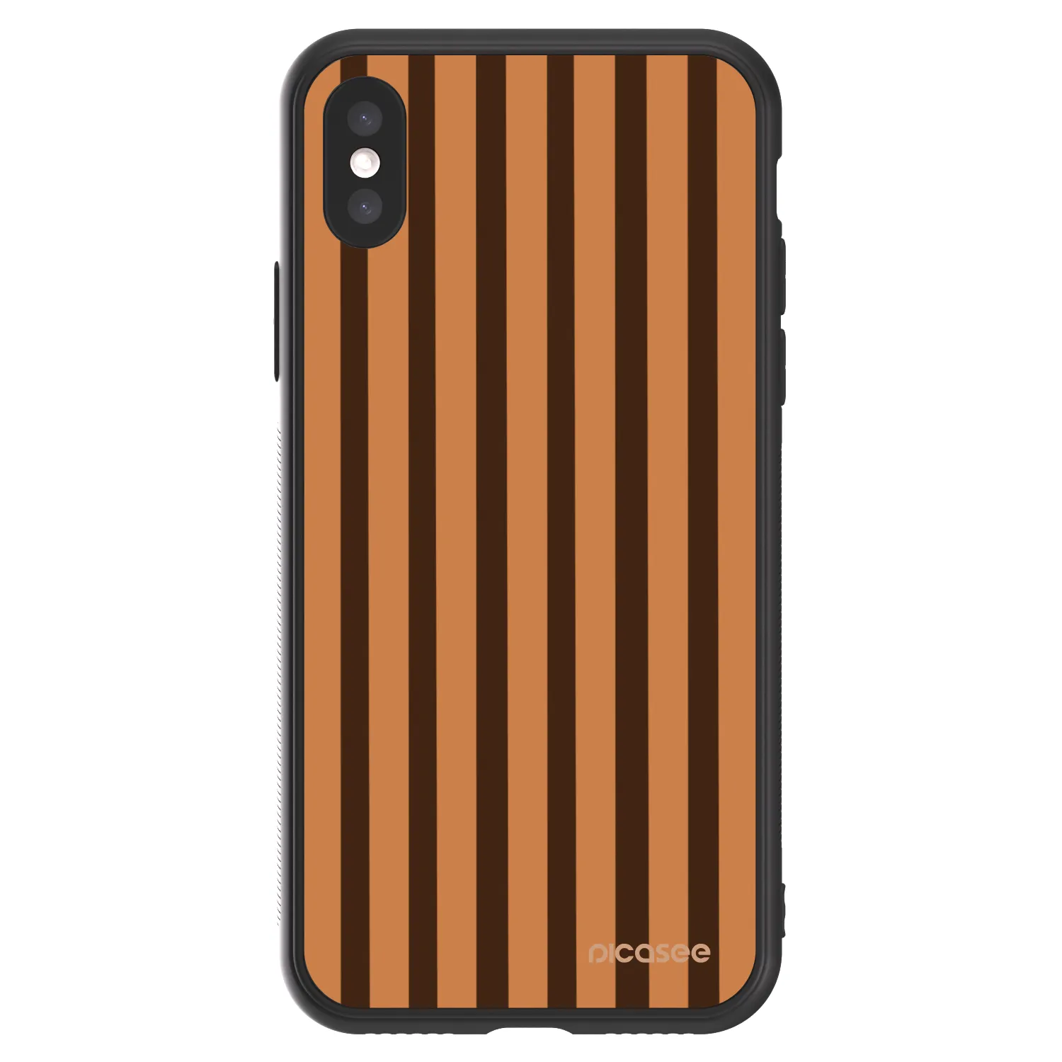 Picasee ULTIMATE CASE für Apple iPhone X/XS - Caramel lines