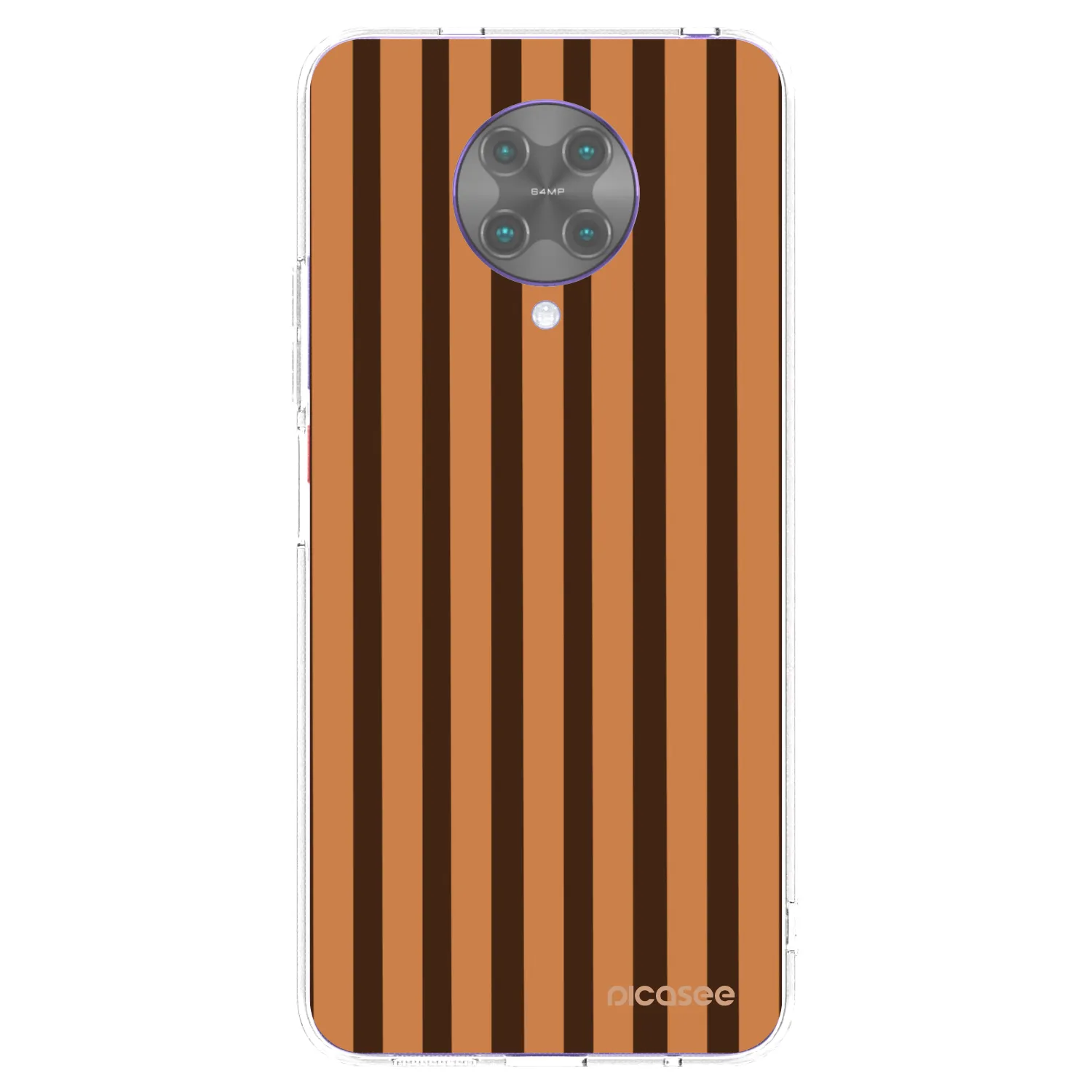 Picasee Xiaomi Poco F2 Pro Hülle - Transparentes Silikon - Caramel lines