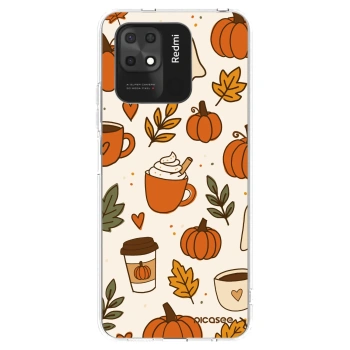 Picasee Xiaomi Redmi 10C Hülle - Transparentes Silikon - Fall vibes