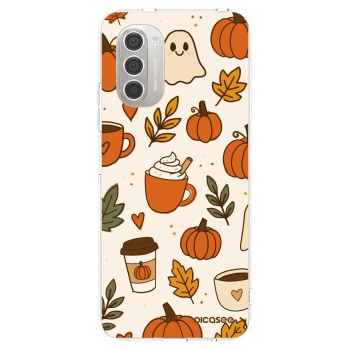 Picasee Motorola Moto G51 Hülle - Transparentes Silikon - Fall vibes