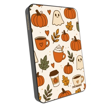 Powerbank mit MagSafe 5 000 mAh Grau - Fall vibes
