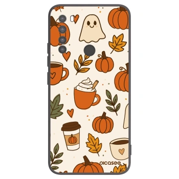 Picasee Xiaomi Redmi Note 8 Hülle - Schwarzes Silikon - Fall vibes