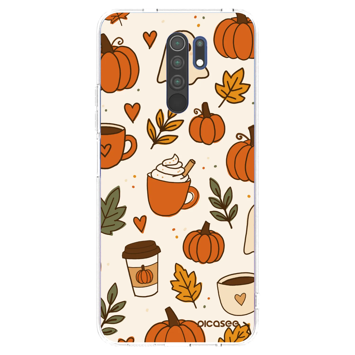 Picasee Xiaomi Redmi 9 Hülle - Transparentes Silikon - Fall vibes