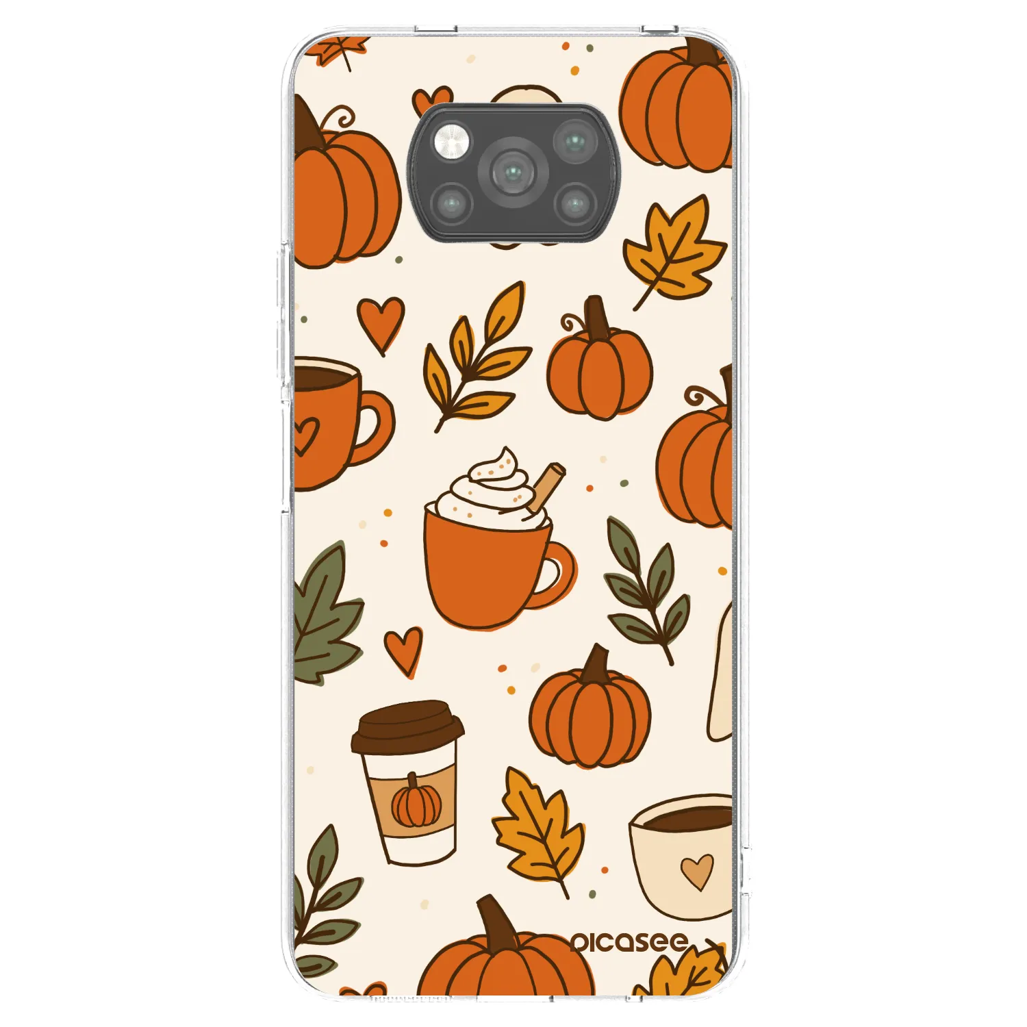 Picasee Xiaomi Poco X3 Hülle - Schwarzes Silikon - Fall vibes