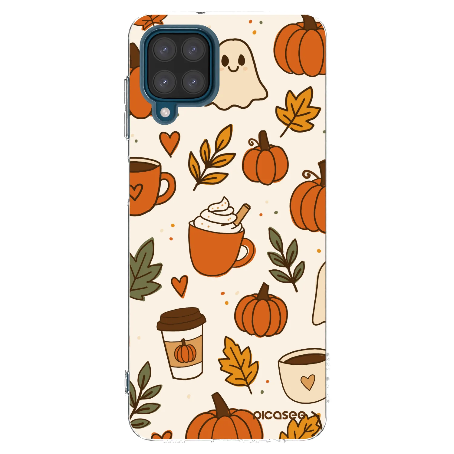 Picasee Samsung Galaxy A12 A125F Hülle - Transparentes Silikon - Fall vibes