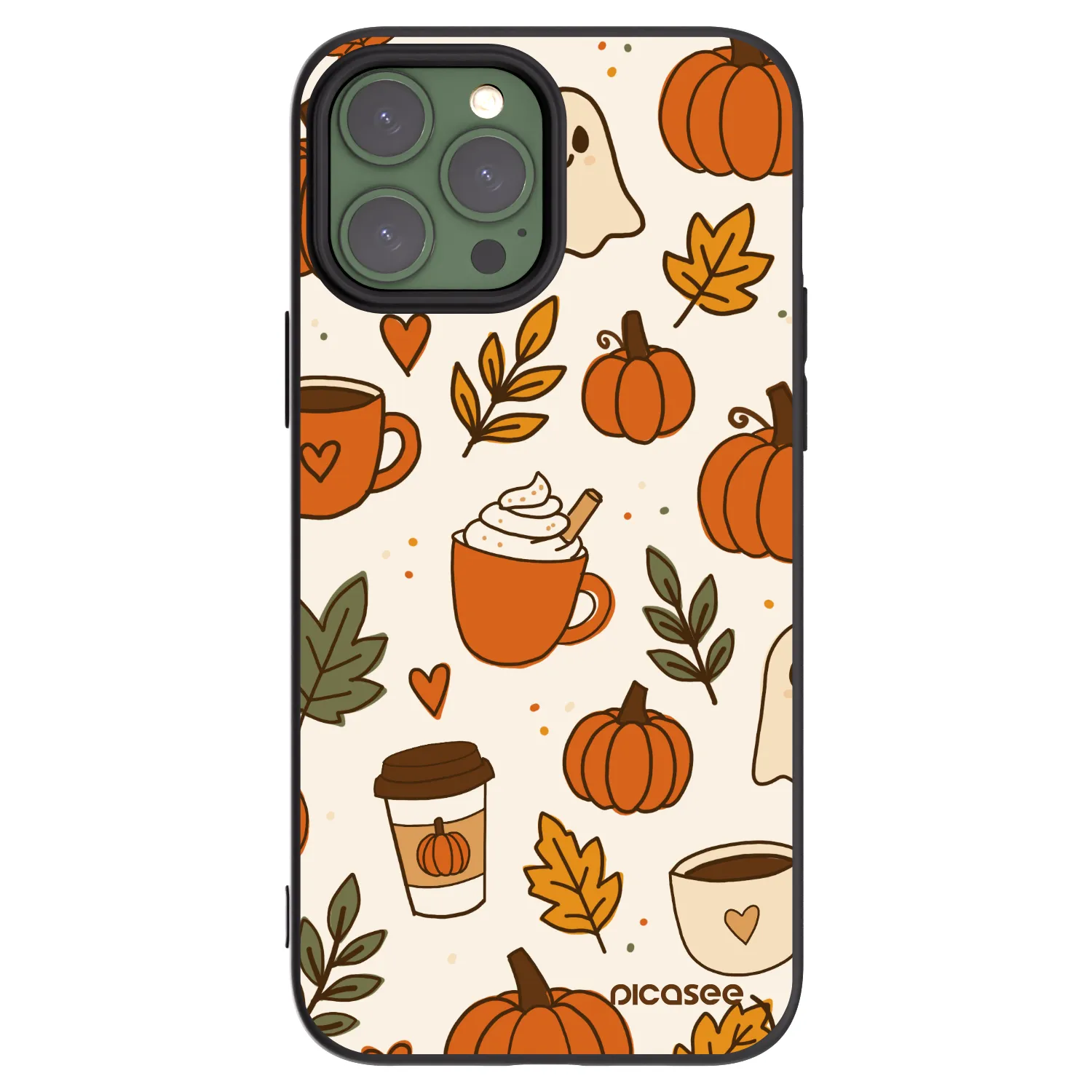 Picasee Apple iPhone 13 Pro Max Hülle - Schwarzes Silikon - Fall vibes