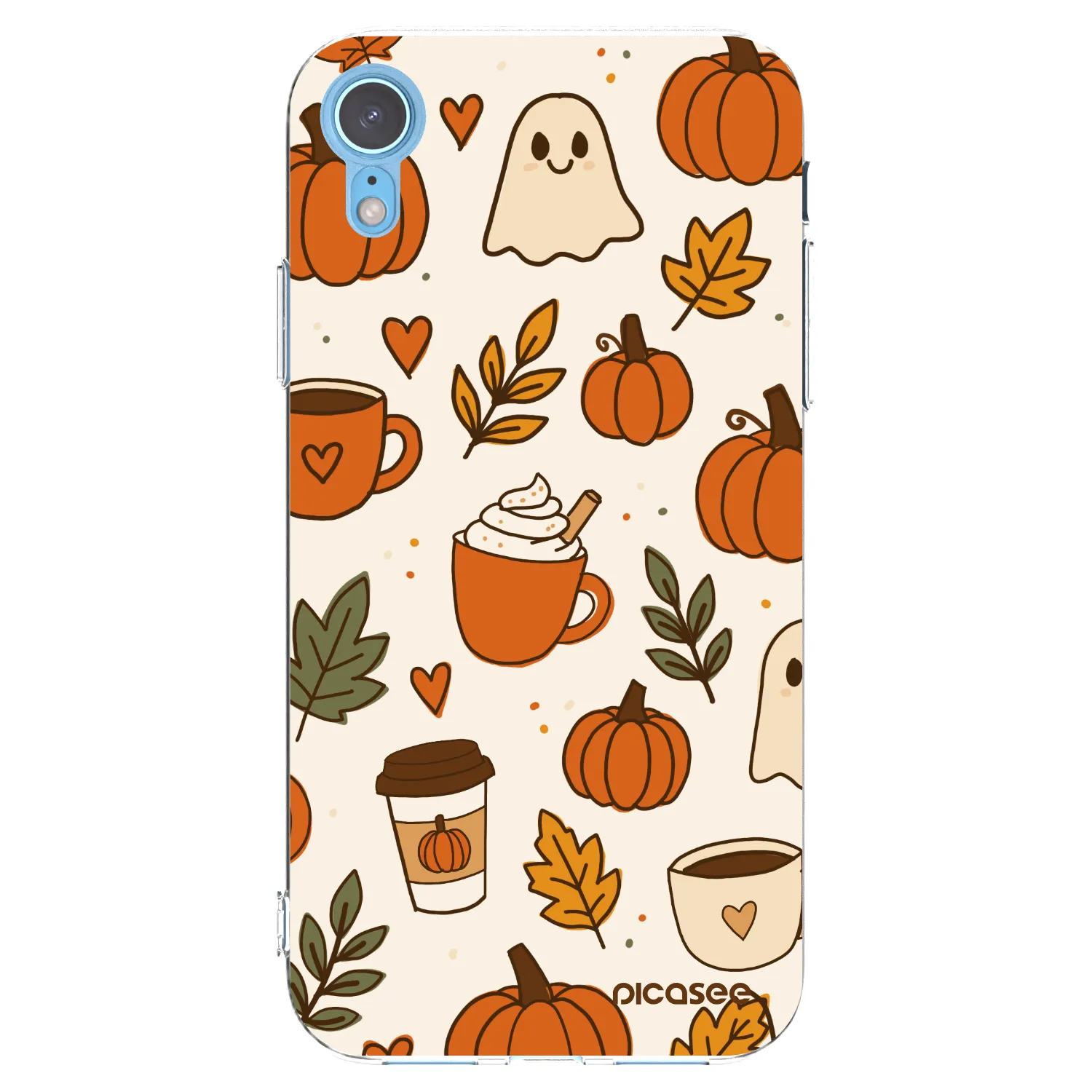 Picasee Apple iPhone XR Hülle - Transparentes Silikon - Fall vibes