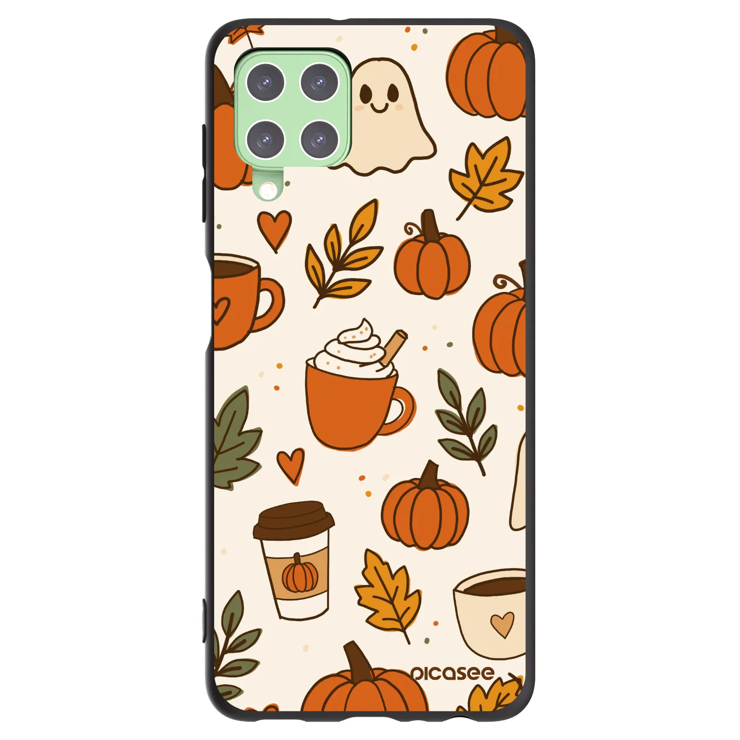 Picasee Samsung Galaxy A22 A225F 4G Hülle - Schwarzes Silikon - Fall vibes
