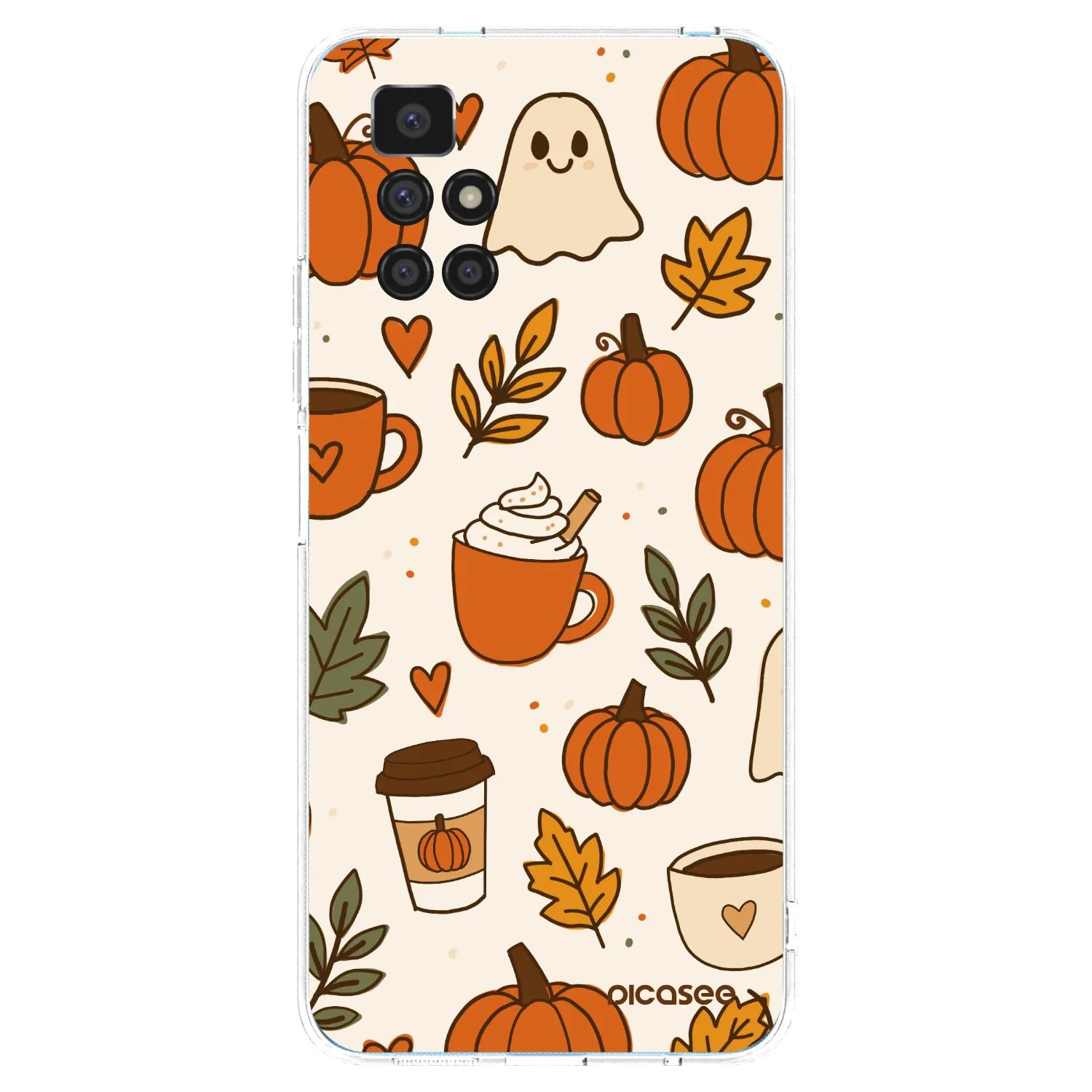 Picasee Xiaomi Redmi 10 Hülle - Transparentes Silikon - Fall vibes