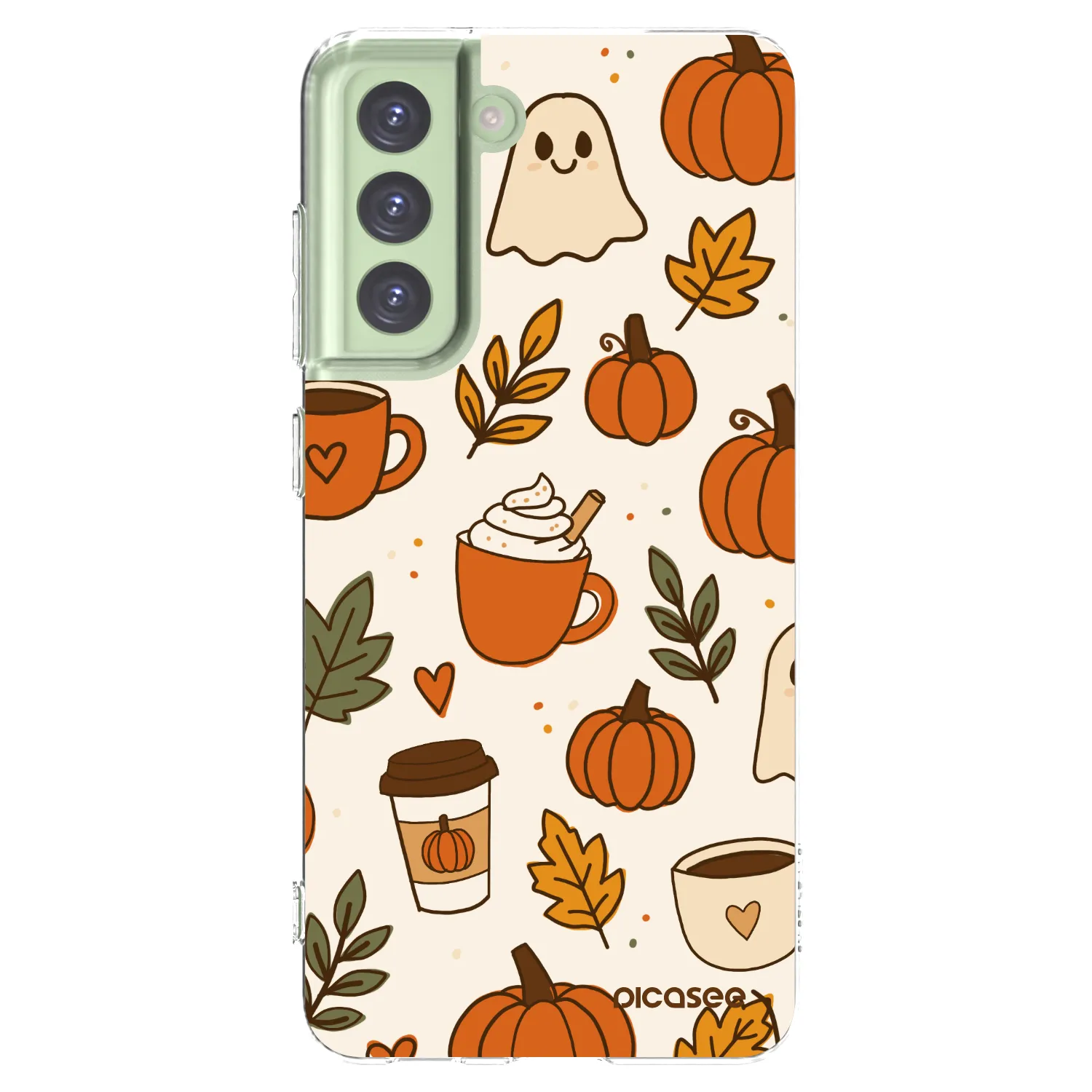 Picasee Samsung Galaxy S21 FE 5G Hülle - Transparentes Silikon - Fall vibes