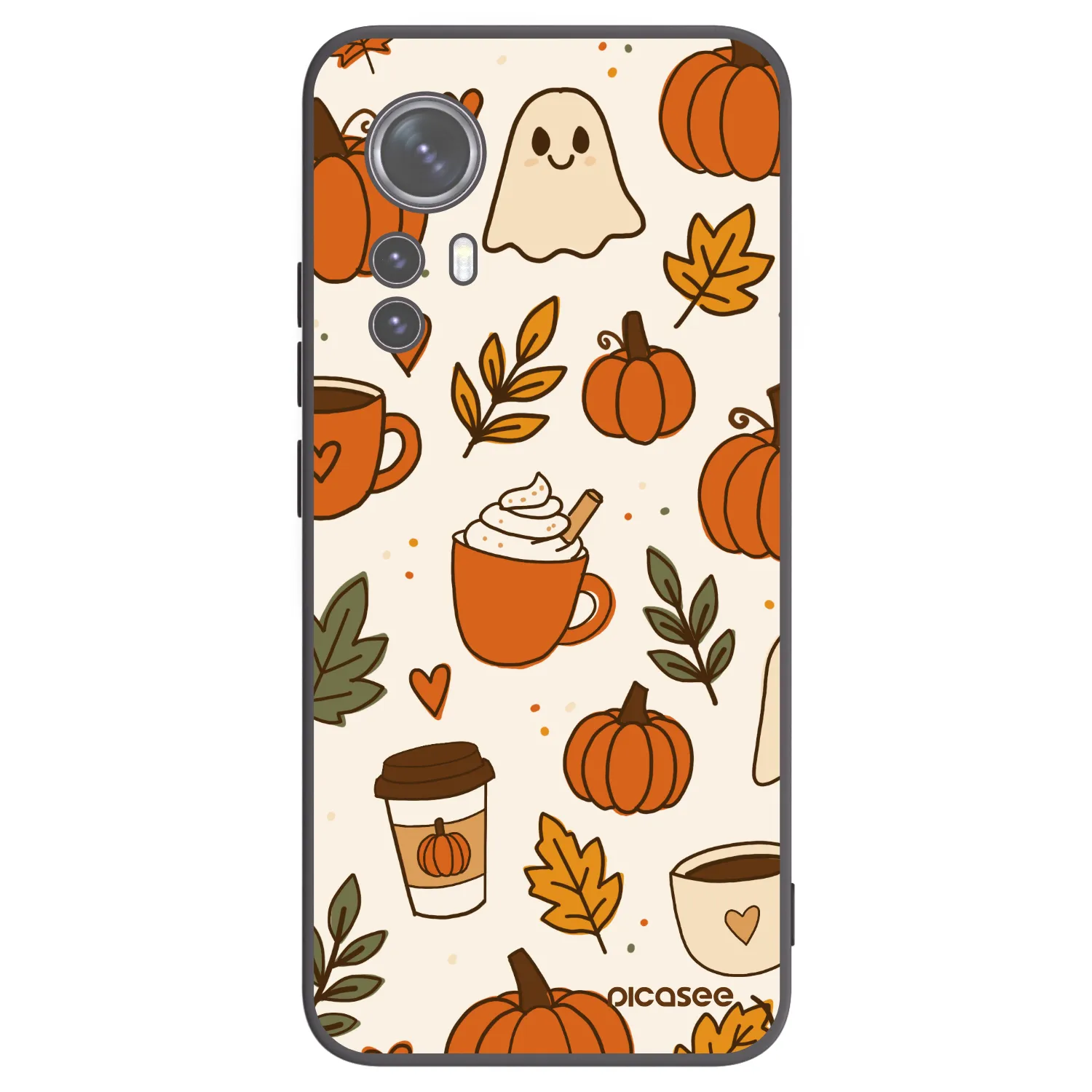 Picasee Xiaomi 12 Hülle - Schwarzes Silikon - Fall vibes