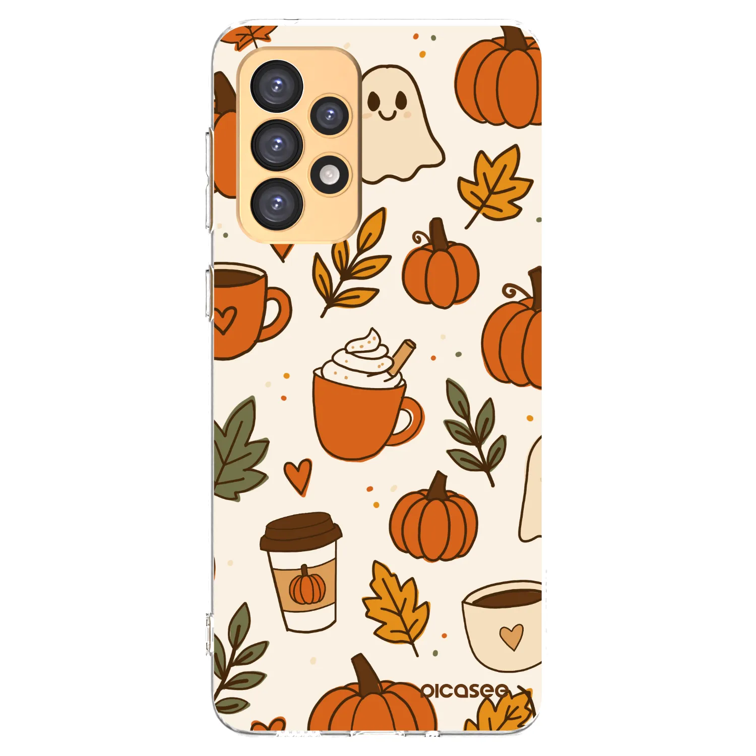 Picasee Samsung Galaxy A33 5G A336 Hülle - Transparentes Silikon - Fall vibes