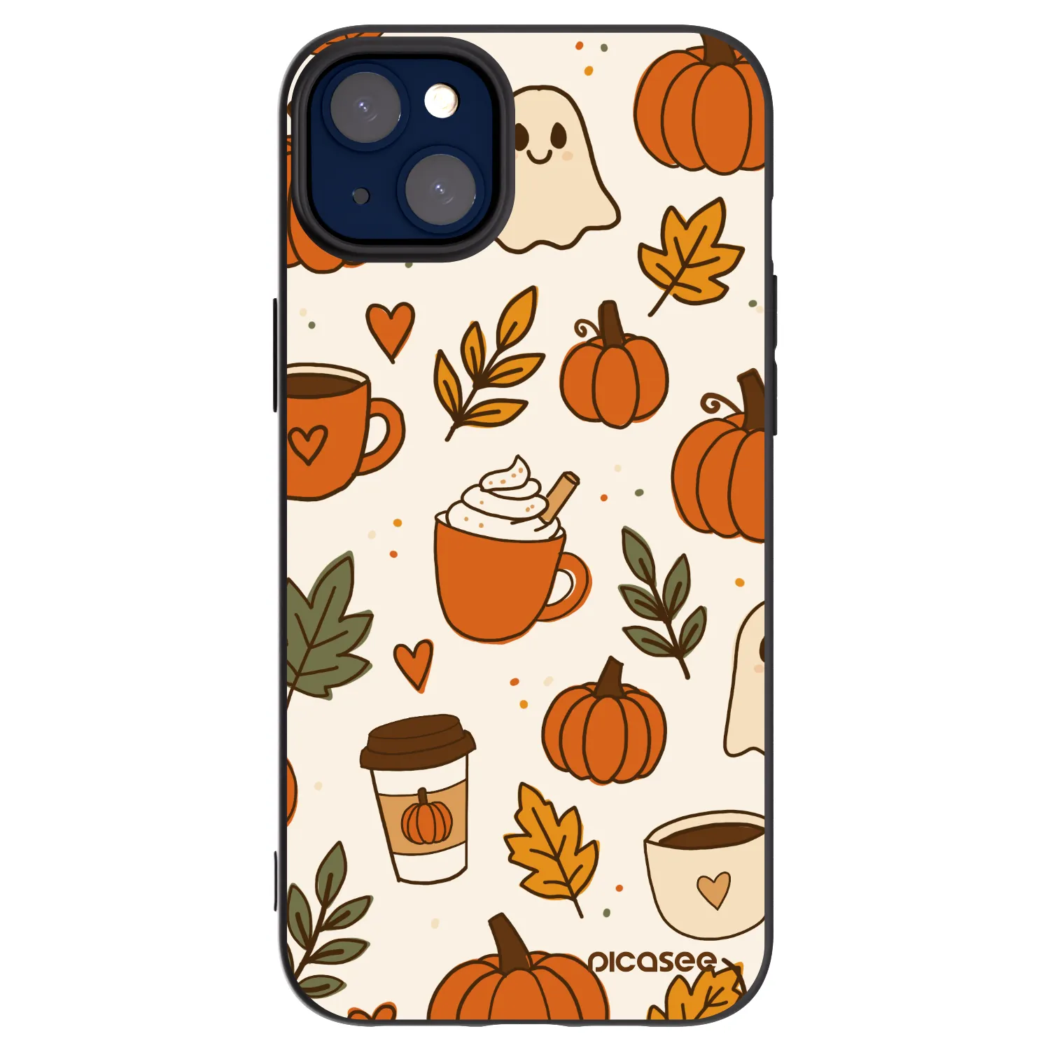 Picasee Apple iPhone 14 Plus Hülle - Schwarzes Silikon - Fall vibes