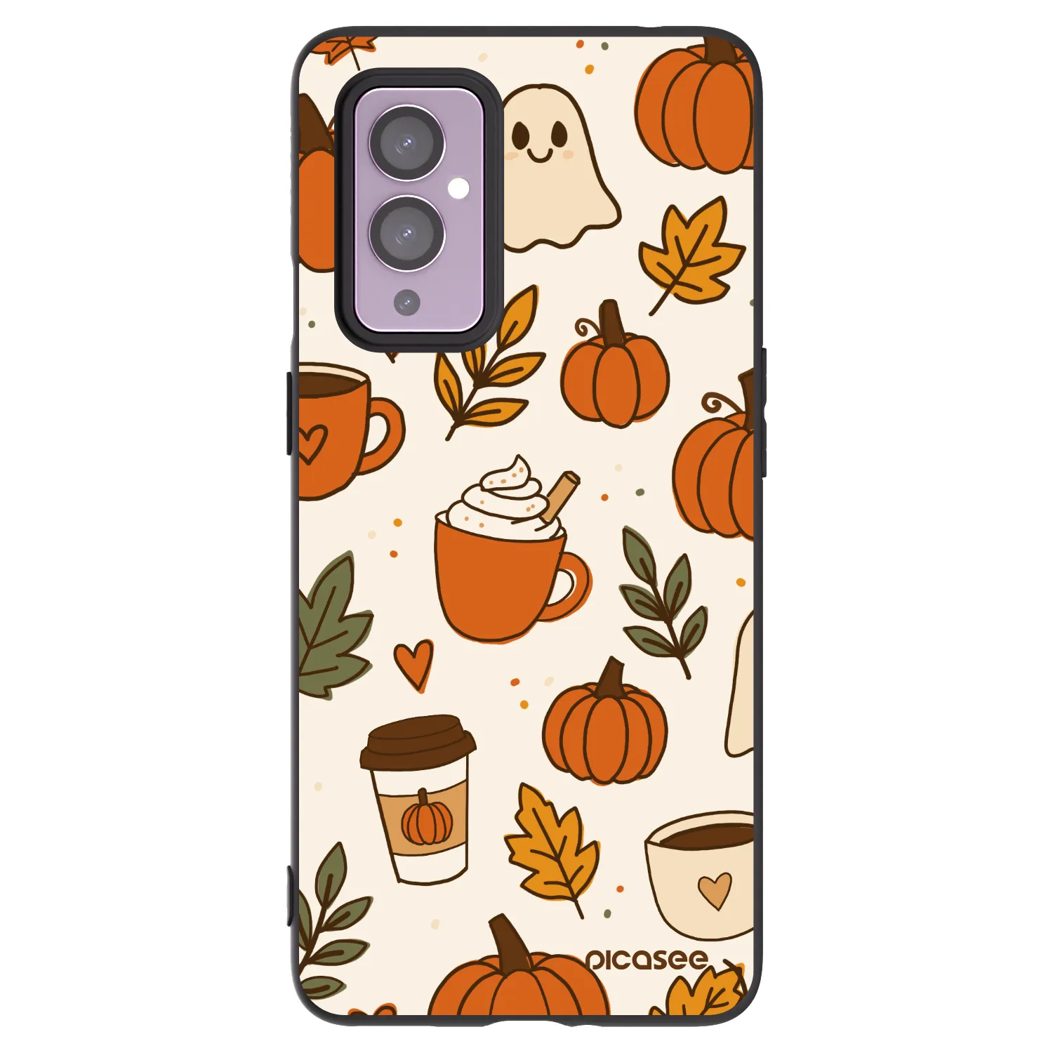 Picasee OnePlus 9 Hülle - Schwarzes Silikon - Fall vibes
