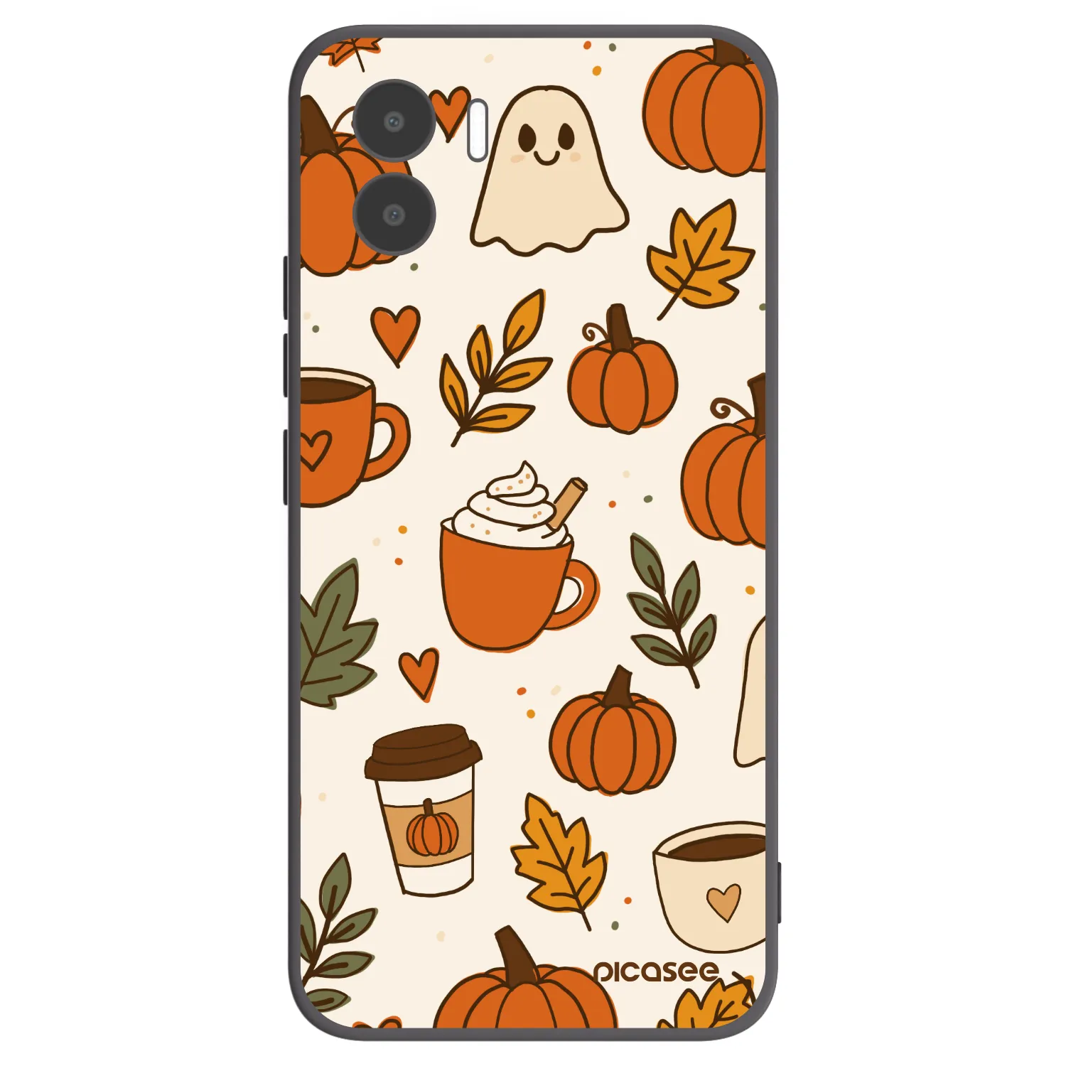 Picasee Xiaomi Redmi A1 Hülle - Schwarzes Silikon - Fall vibes