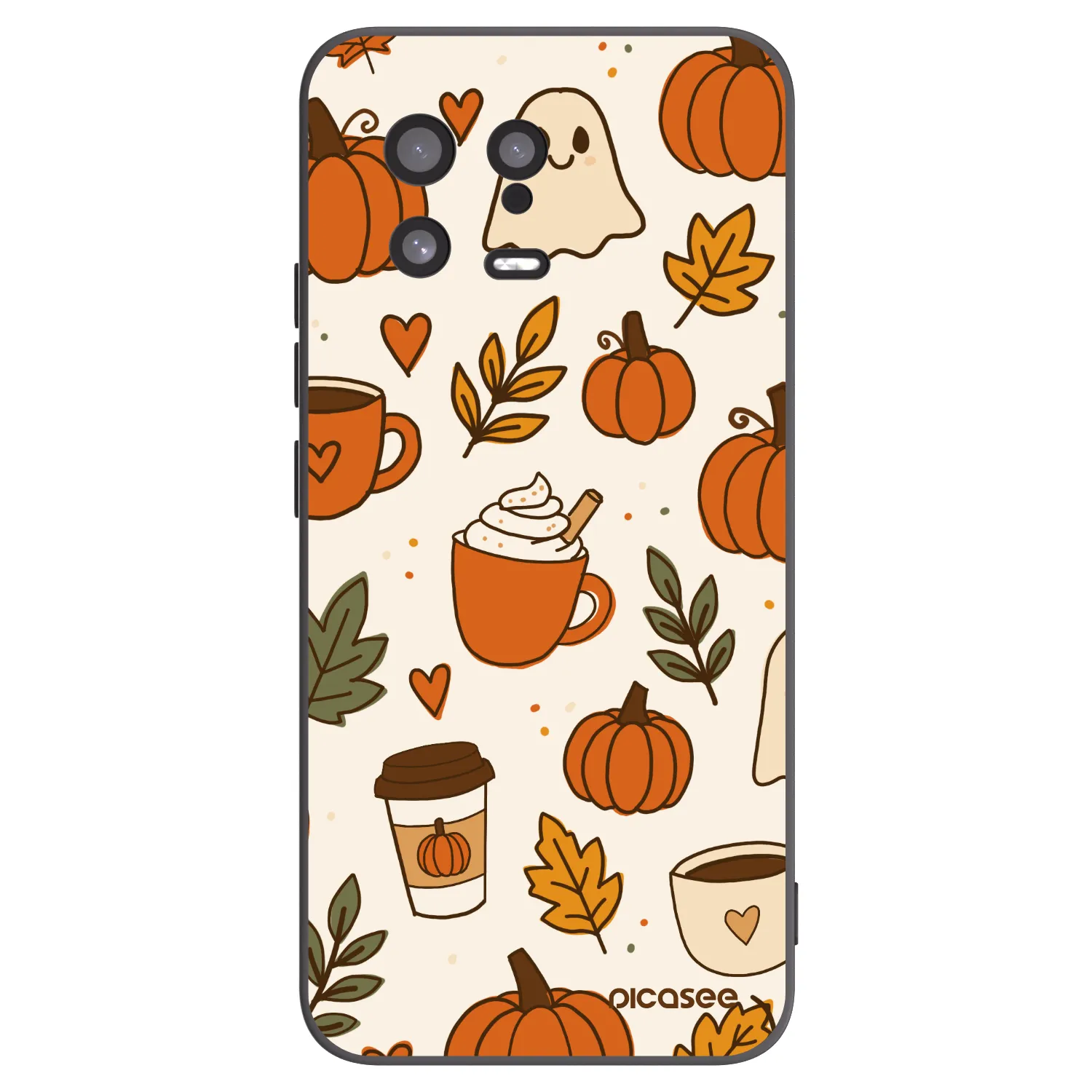 Picasee Xiaomi 13 Hülle - Schwarzes Silikon - Fall vibes