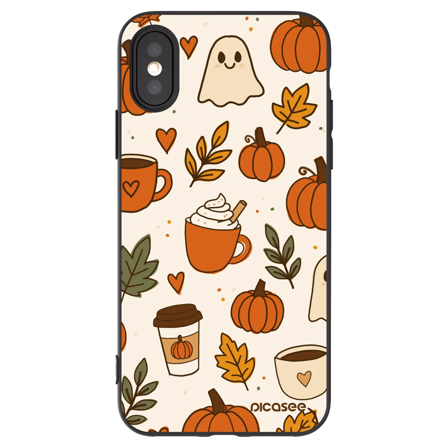 Picasee Apple iPhone X/XS Hülle - Schwarzes Silikon - Fall vibes