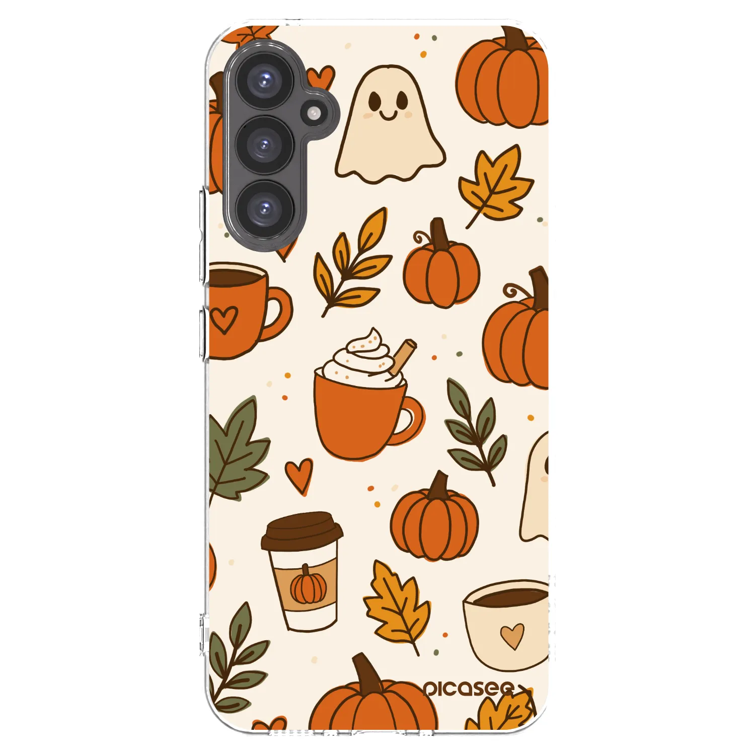Picasee Samsung Galaxy A34 5G A346B Hülle - Transparentes Silikon - Fall vibes