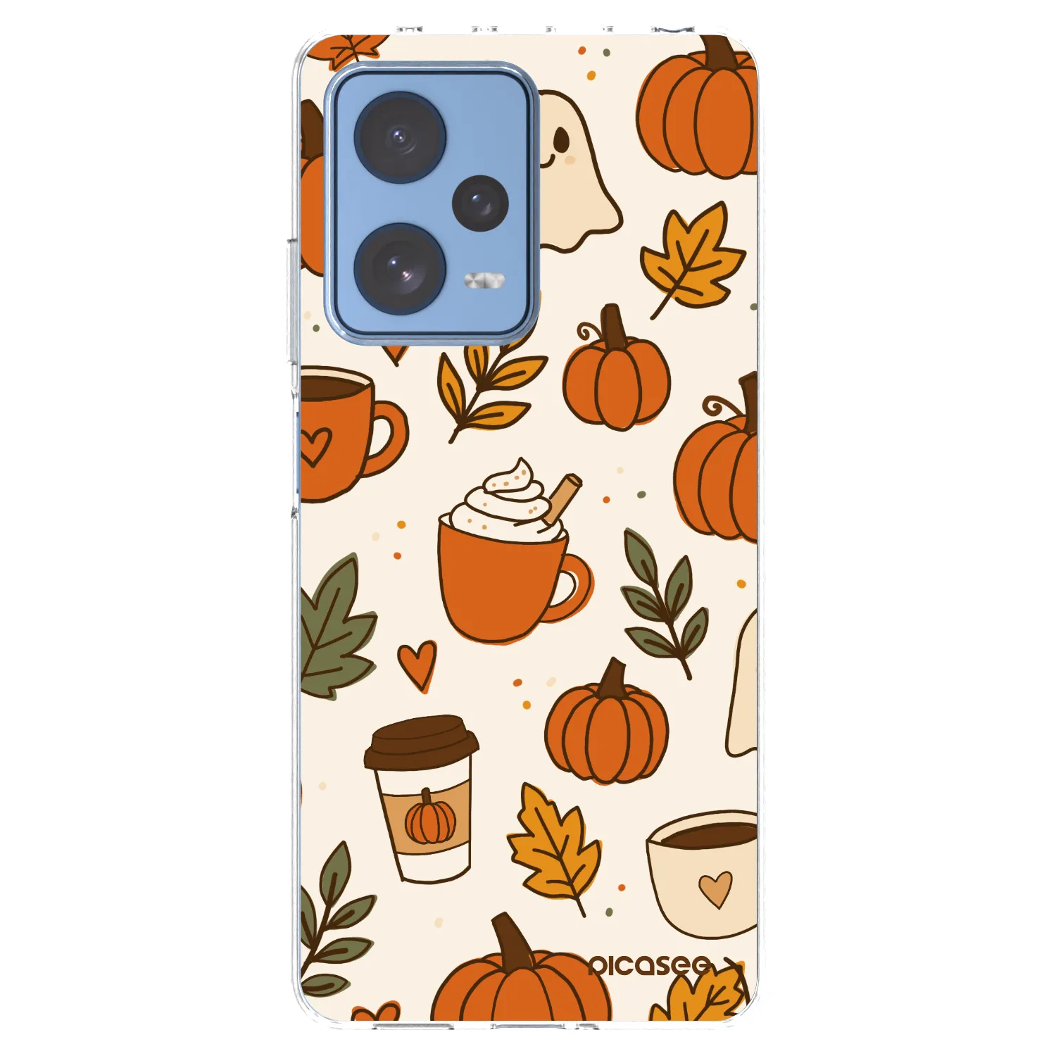 Picasee Xiaomi Redmi Note 12 Pro 5G Hülle - Transparentes Silikon - Fall vibes