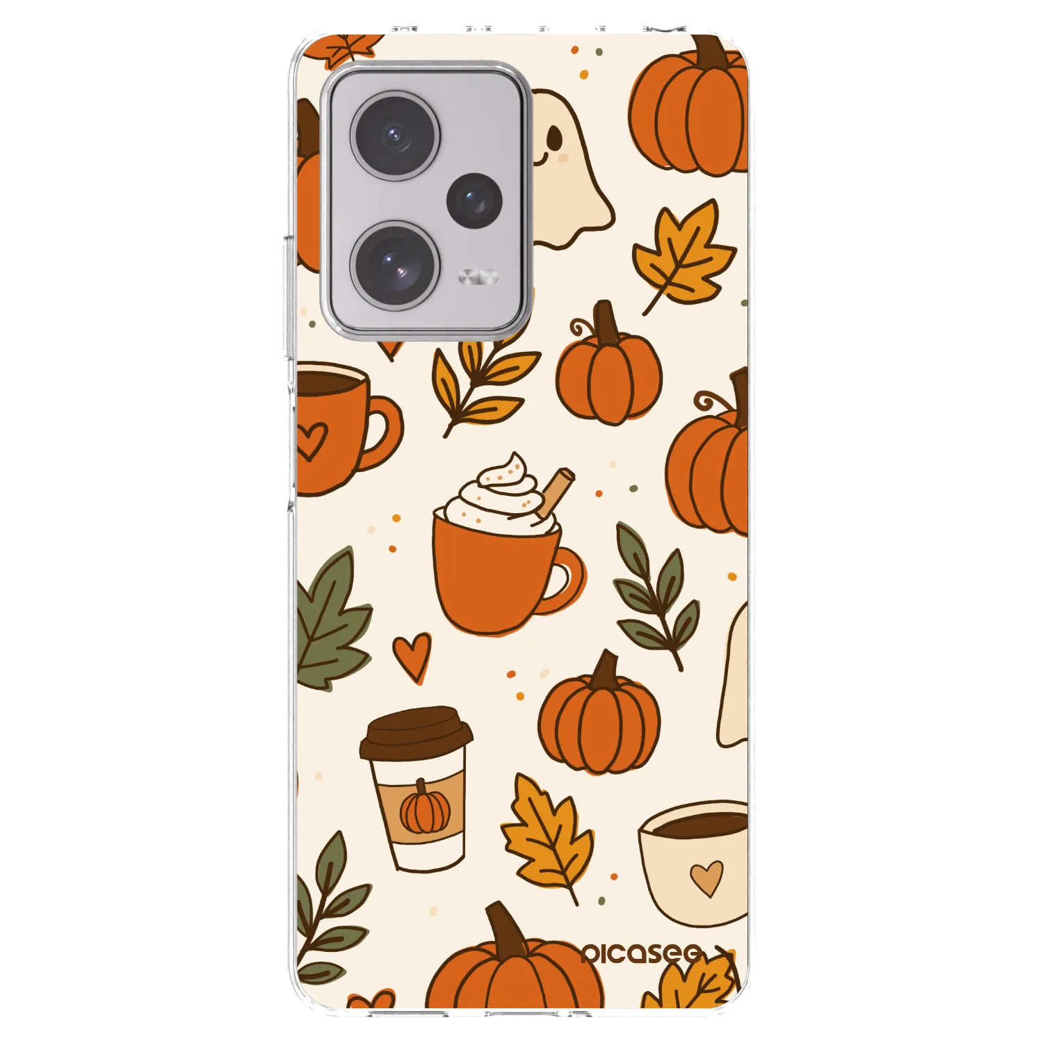 Picasee Xiaomi Redmi Note 12 Pro+ 5G Hülle - Transparentes Silikon - Fall vibes