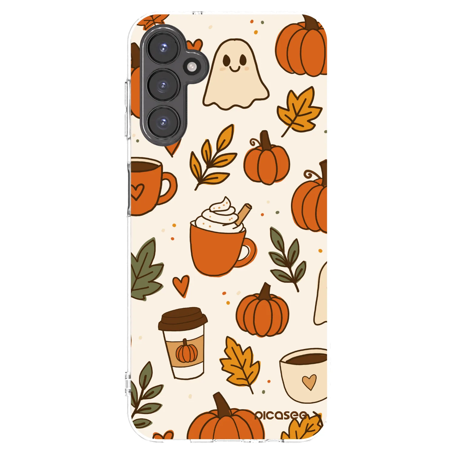 Picasee Samsung Galaxy A14 4G A145R Hülle - Transparentes Silikon - Fall vibes