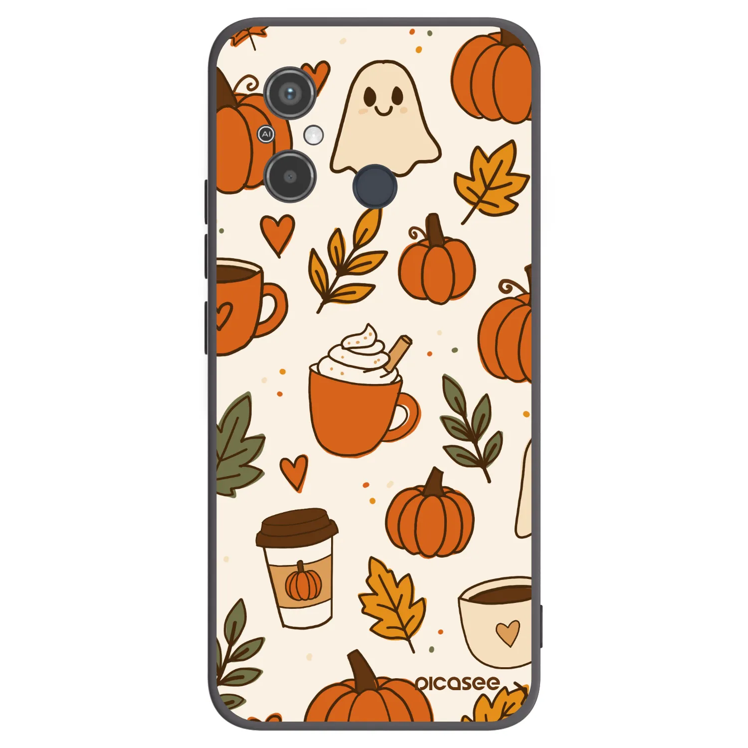 Picasee Xiaomi Redmi 12C Hülle - Schwarzes Silikon - Fall vibes